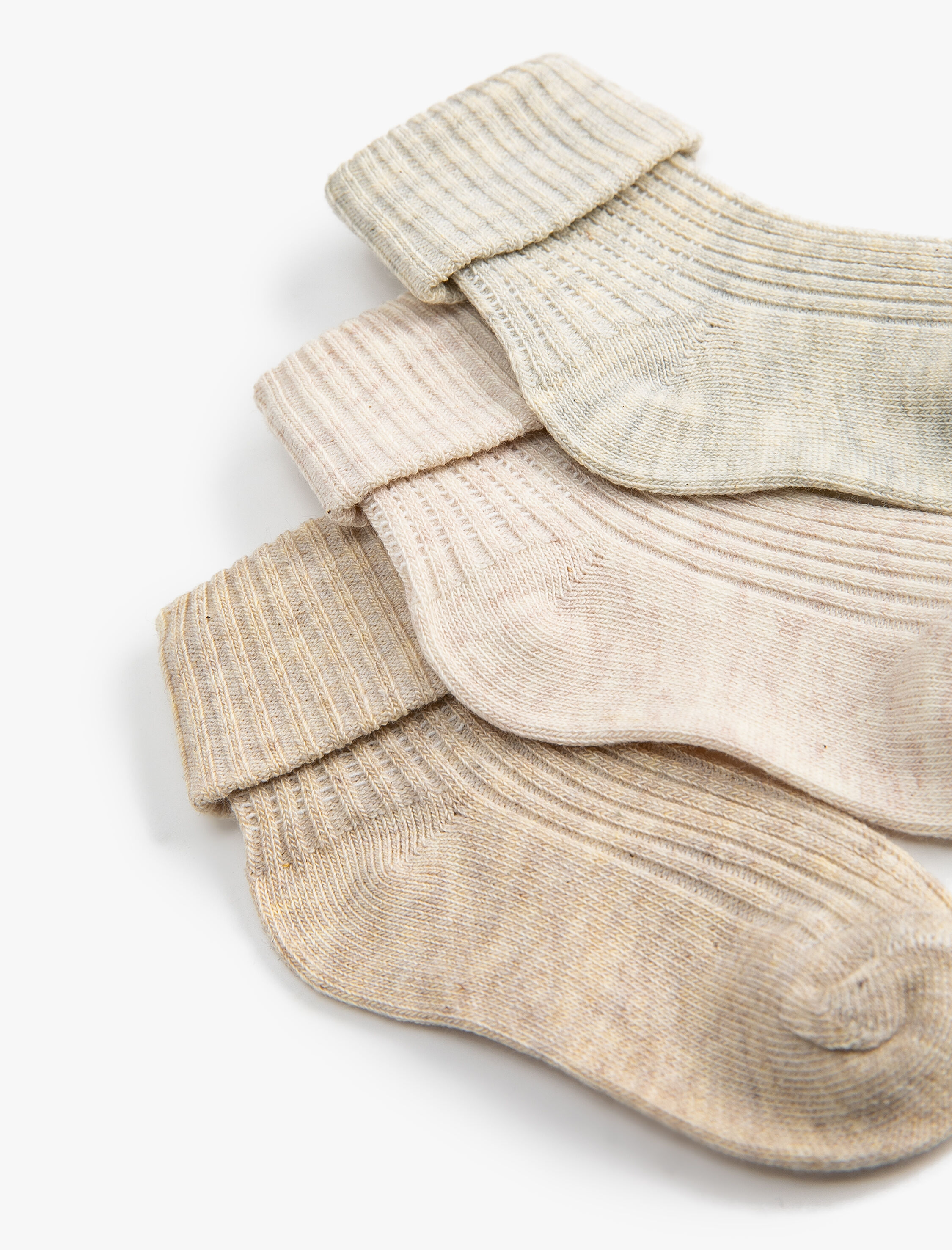  Erkek Bebek 3'lü Renkli Çorap Seti Pamuklu