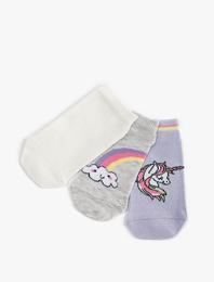 Unicorn Çorap Seti 3’lü Çok Renkli