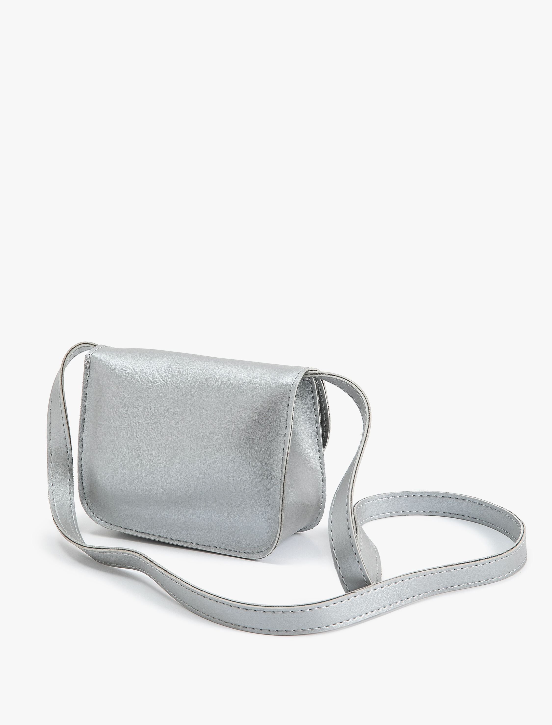  Kız Çocuk Mini Çapraz Askılı Çanta Kalp Aplikeli