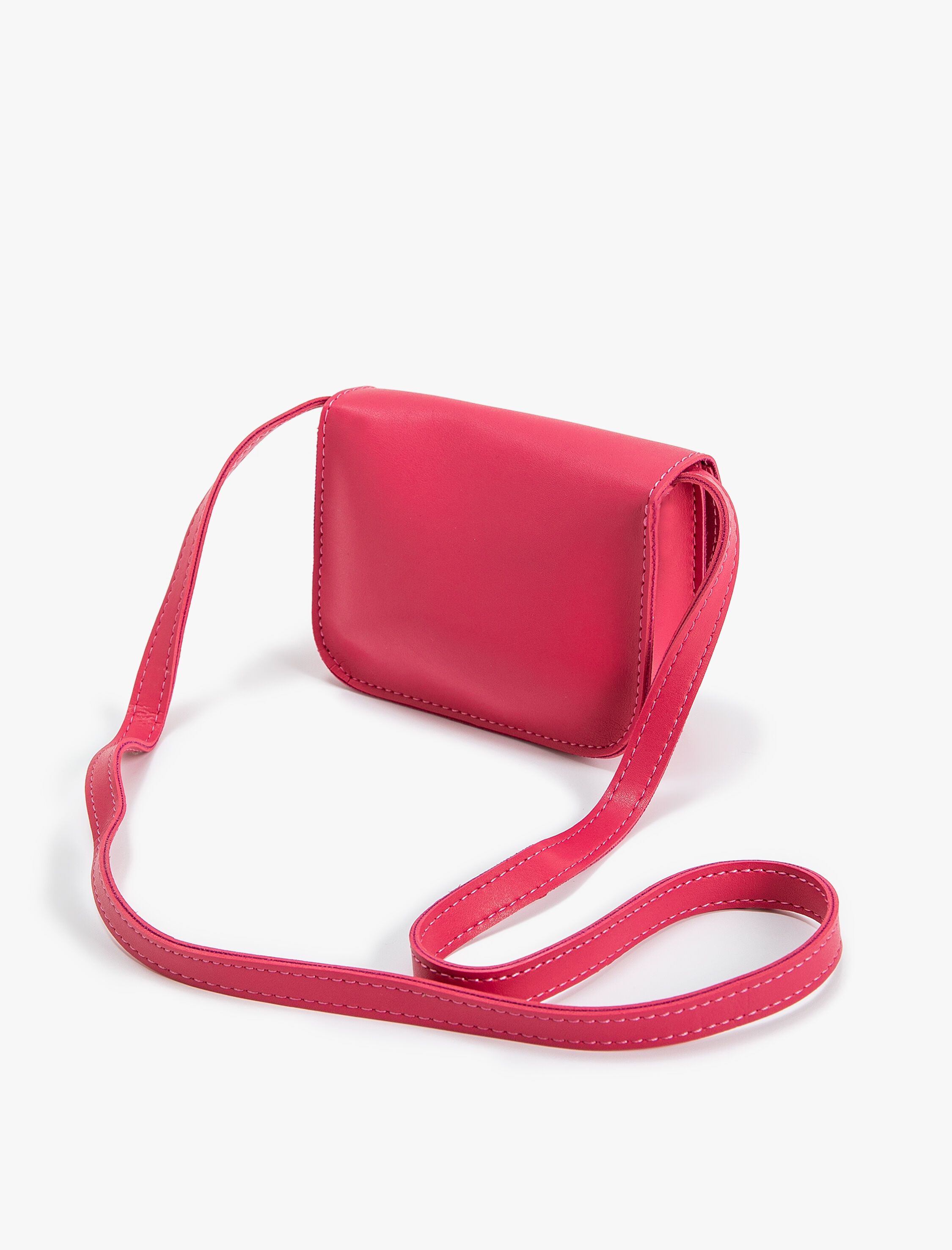  Kız Çocuk Mini Çapraz Askılı Çanta Kalp Aplikeli