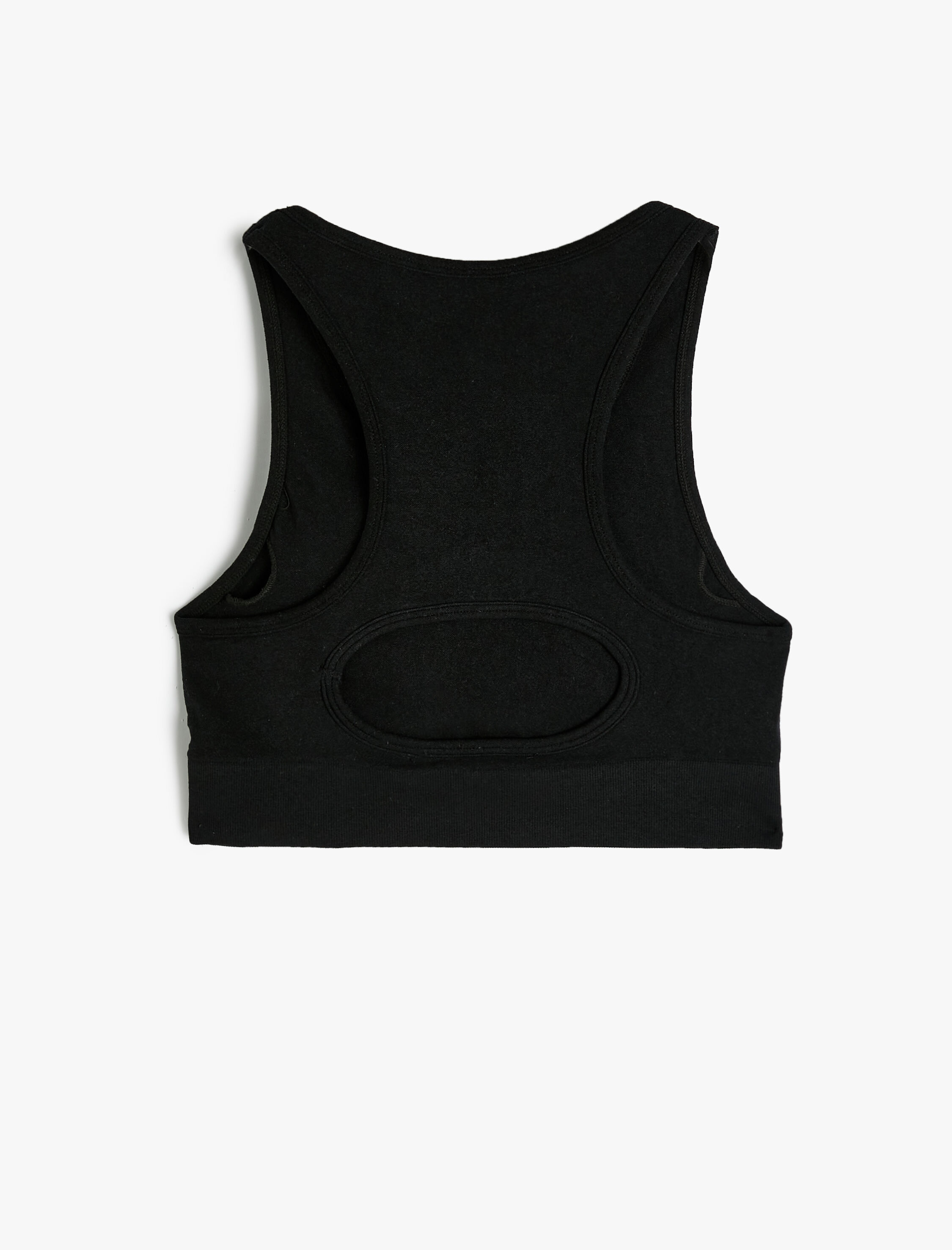   Kaplı Sporcu Sütyeni Dikişsiz Arkası Pencere Detaylı Slim Fit