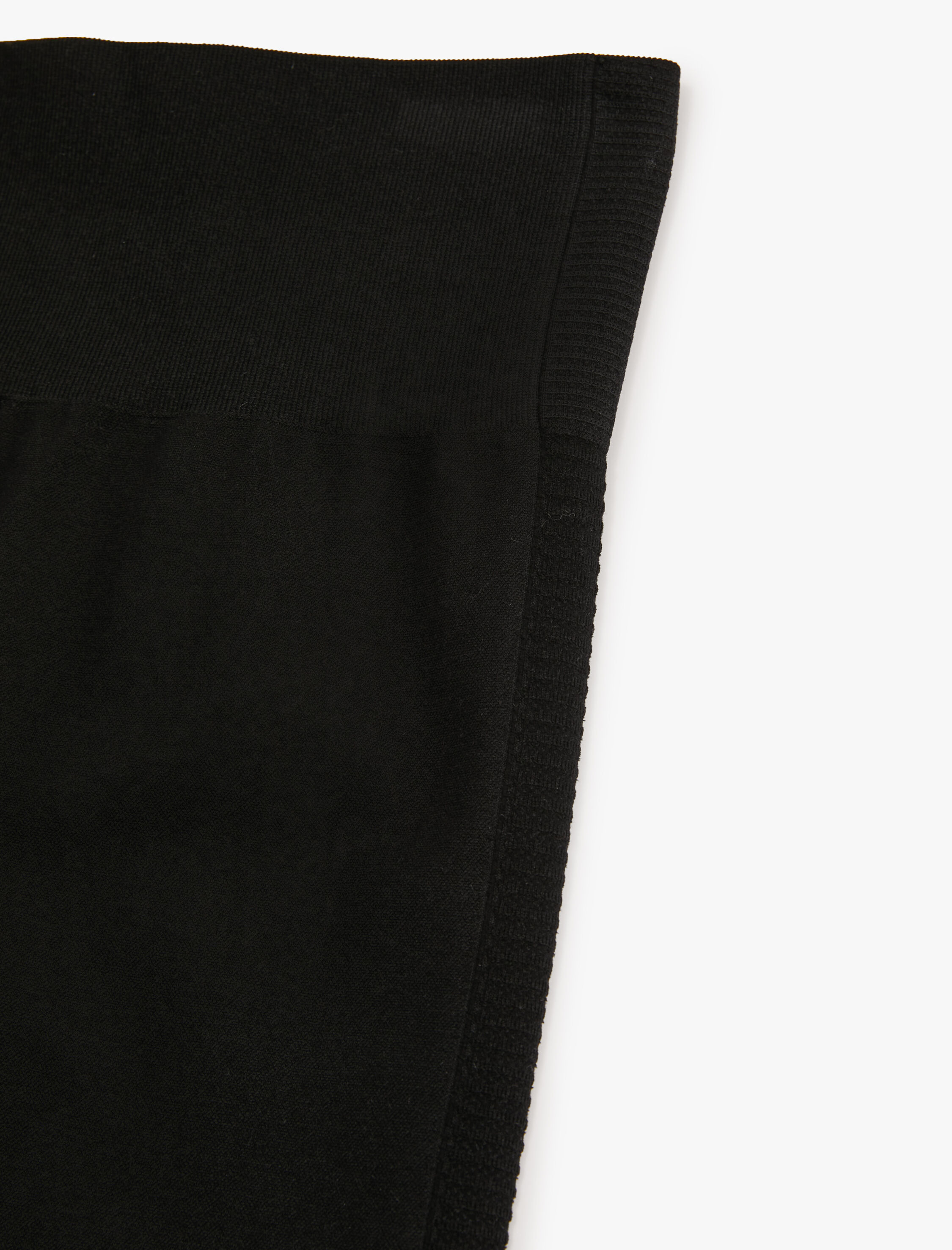   Yüksek Bel Spor Tayt Örme Kumaş Dokulu Slim Fit