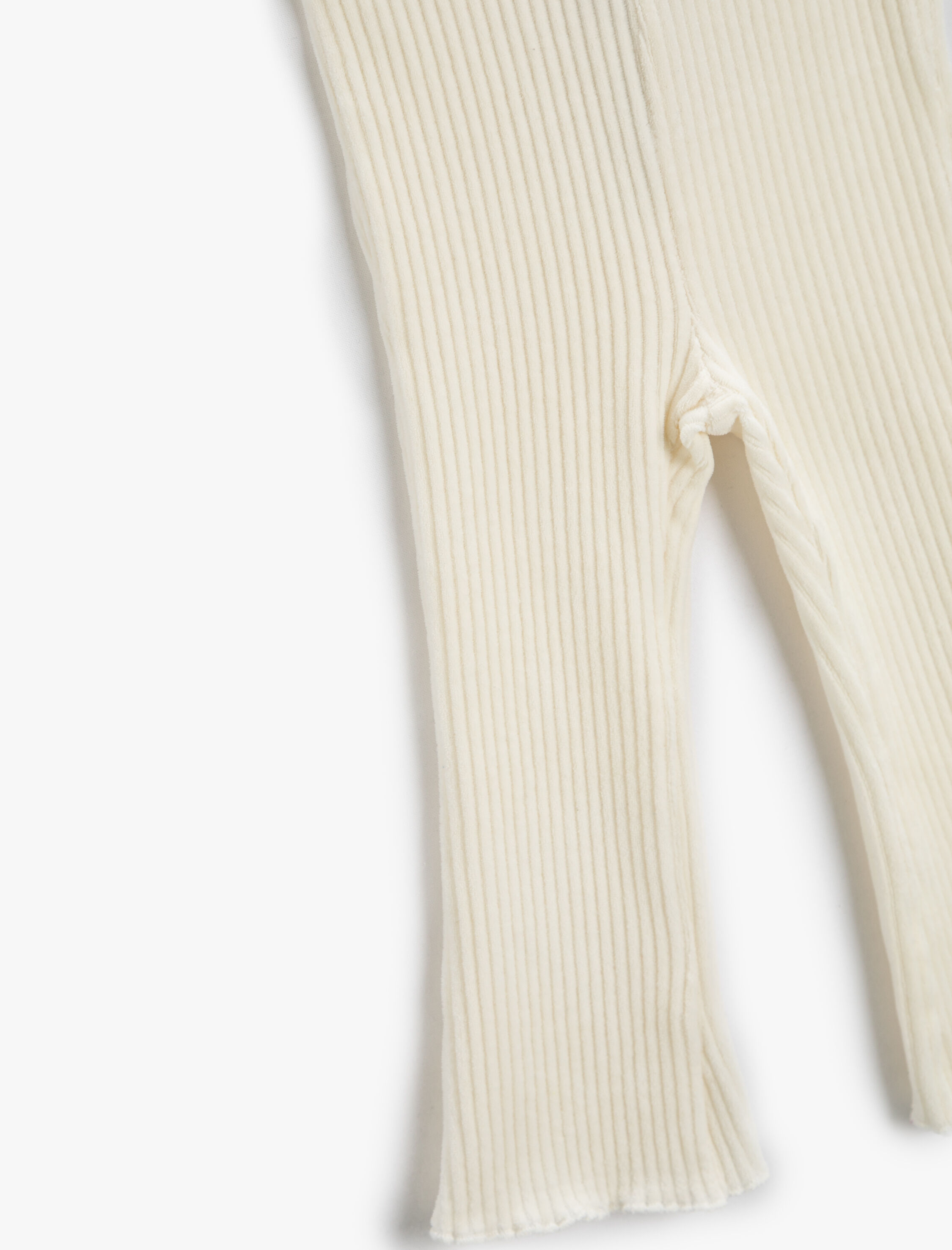  Kız Bebek Basic Fitilli İspanyol Paça Tayt