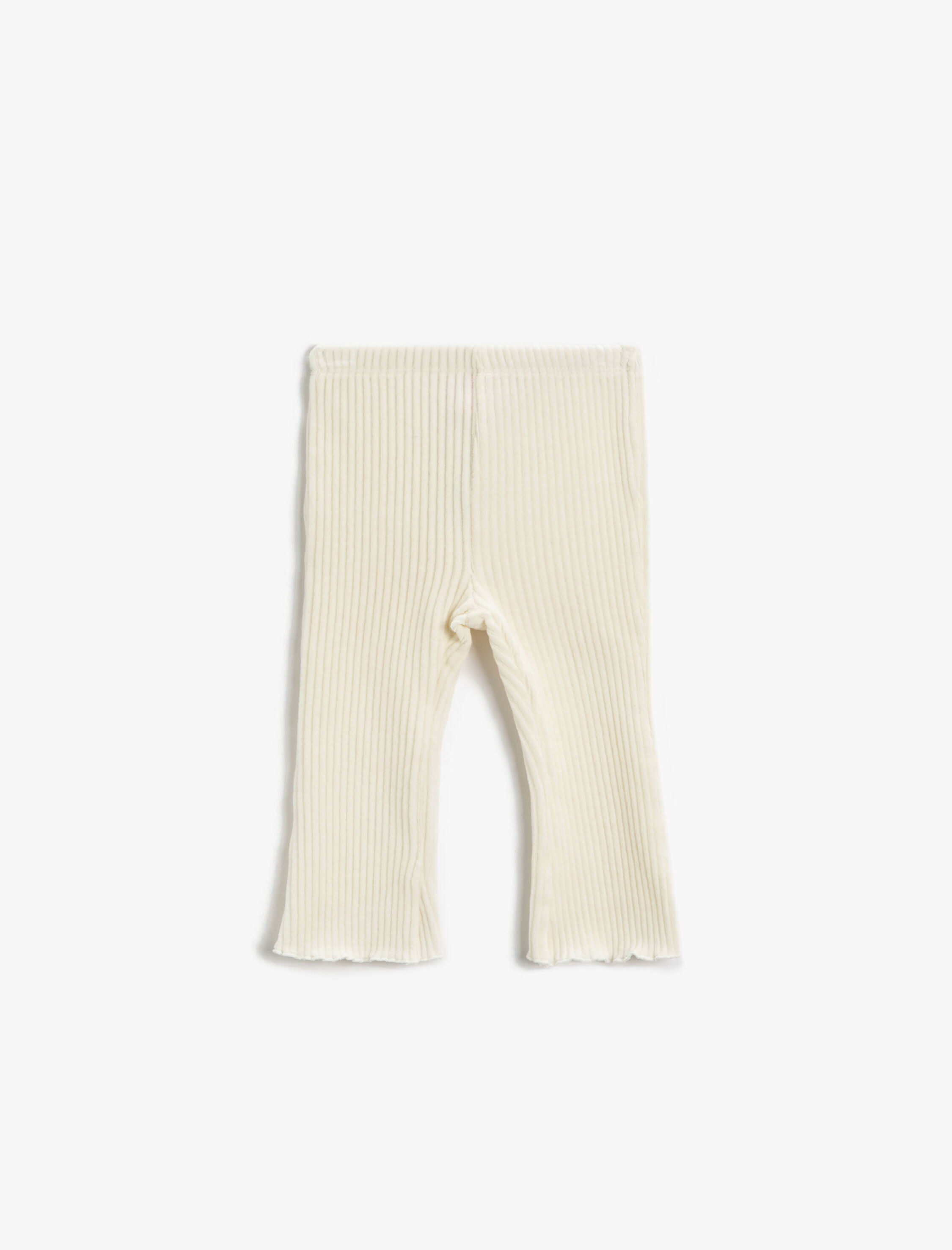  Kız Bebek Basic Fitilli İspanyol Paça Tayt