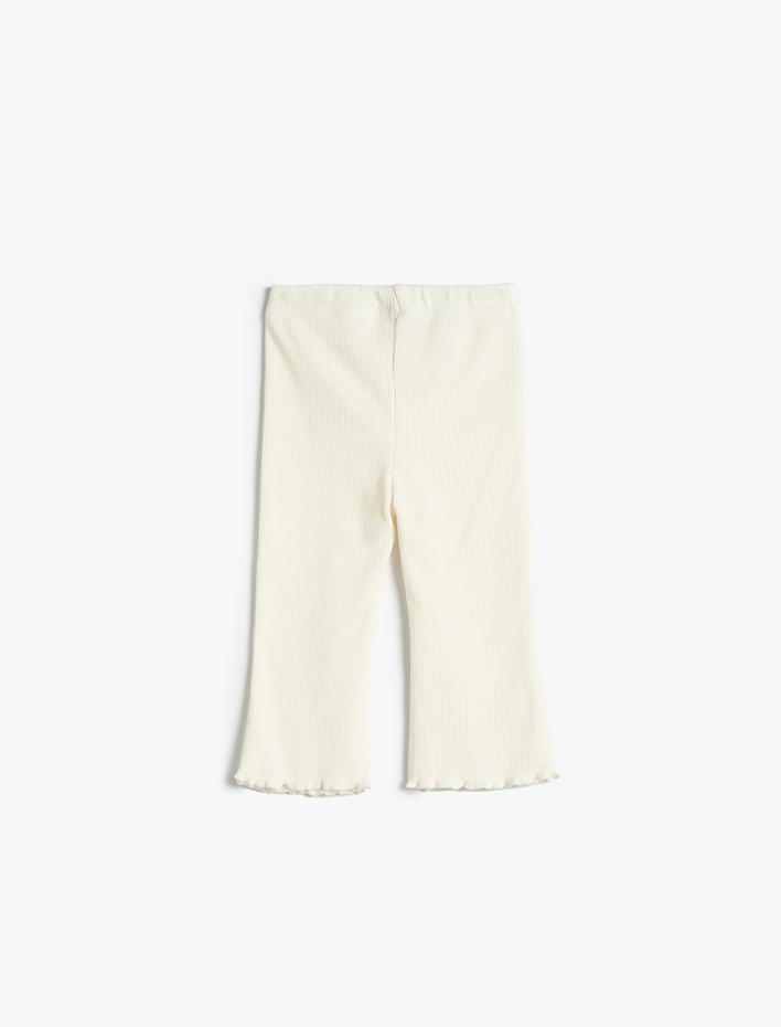 Kız Bebek Basic Tayt Geniş Paça Fitilli