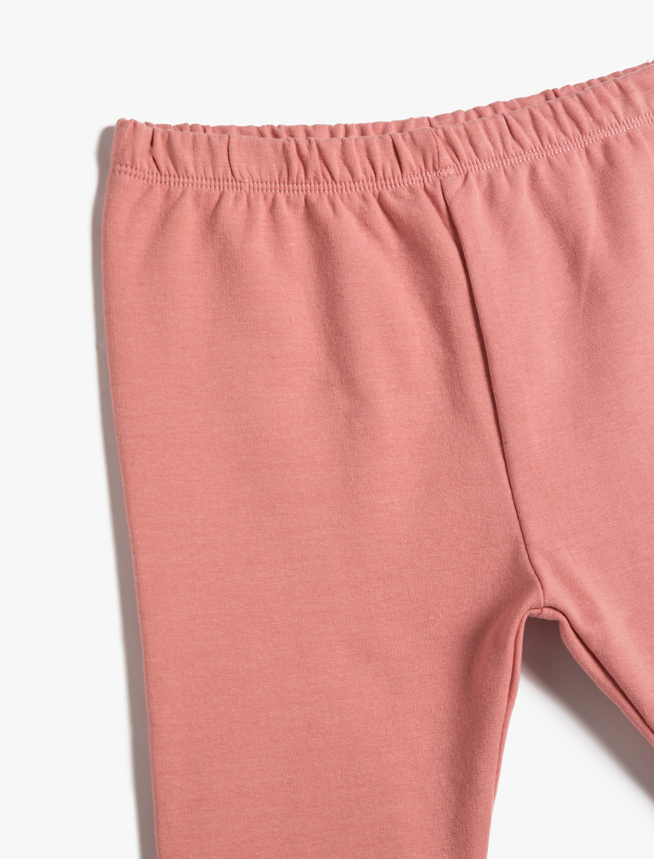  Kız Bebek Çiçekli Tayt Pamuklu Beli Lastikli Şardonlu