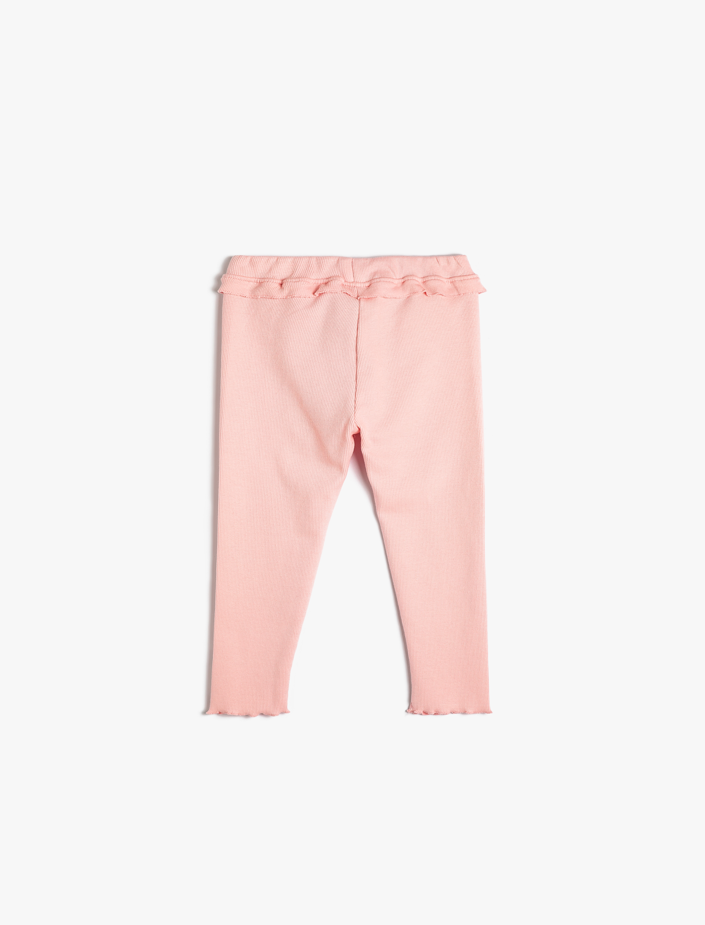  Kız Bebek Tayt Fırfırlı Detaylı Beli Lastikli Pamuklu