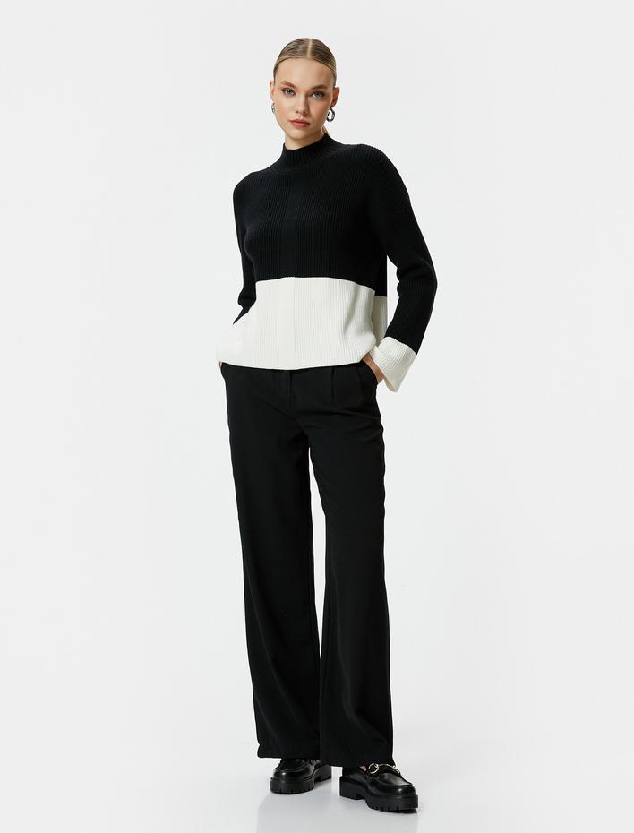  Triko Kazak Yarım Balıkçı Yaka