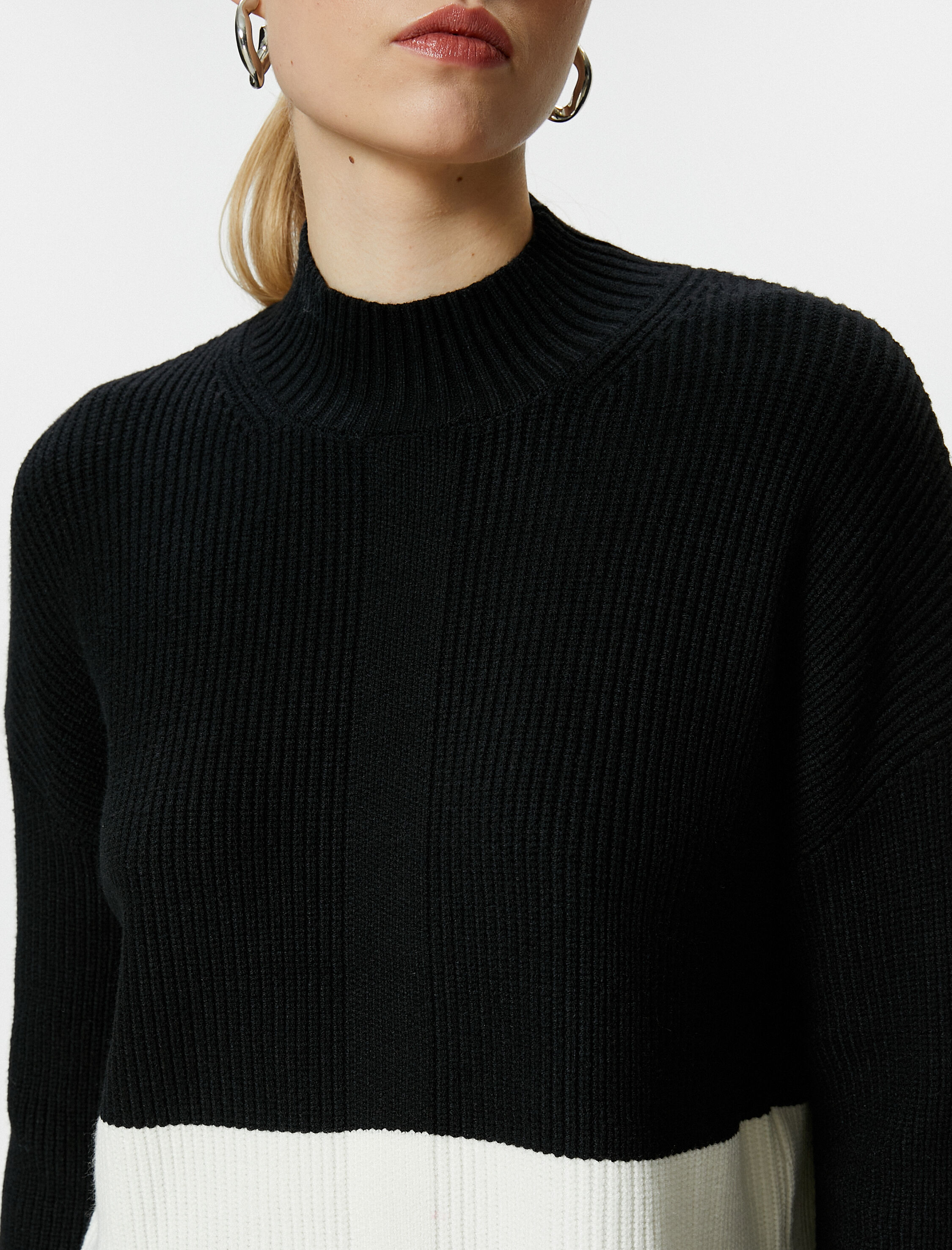   Triko Kazak Yarım Balıkçı Yaka