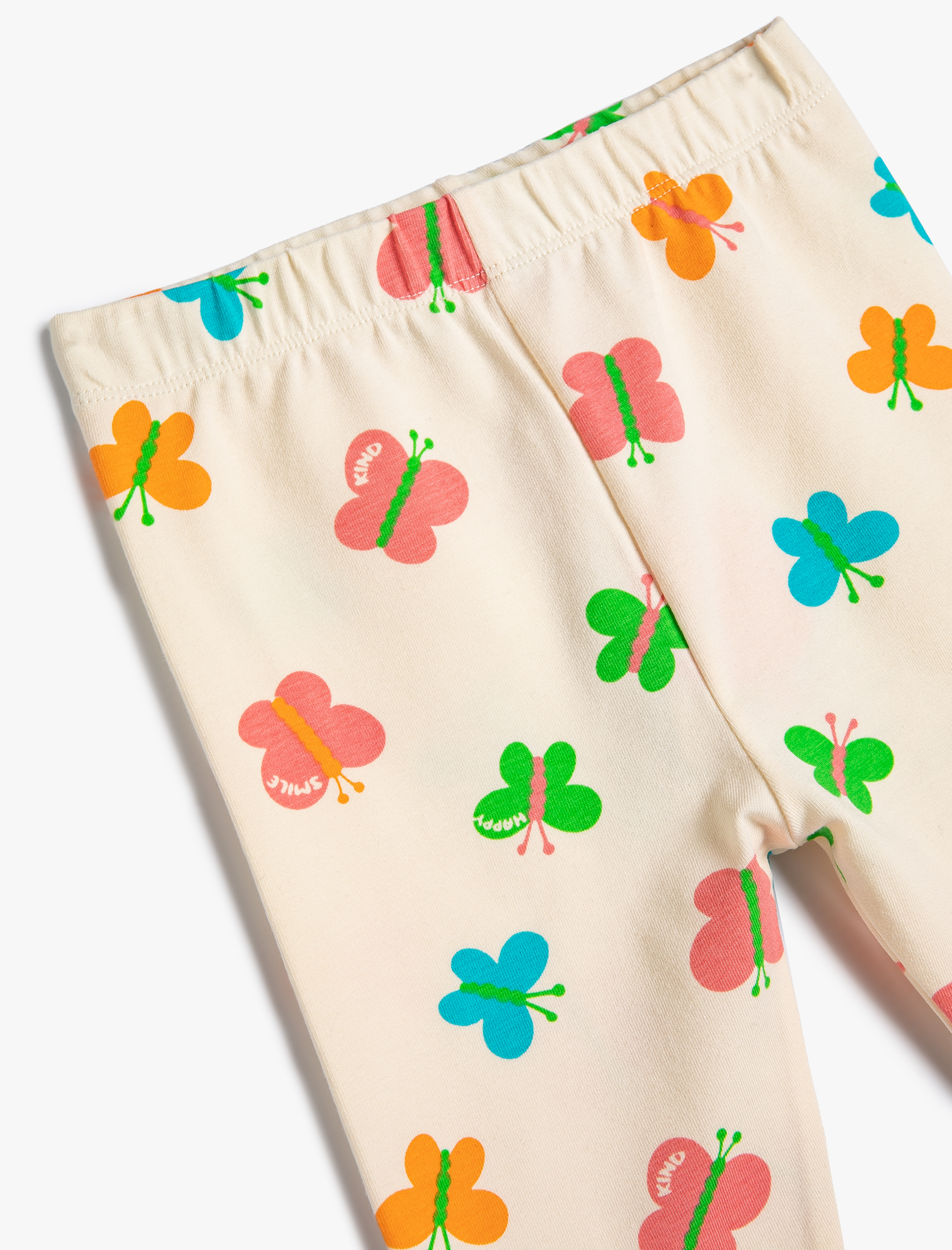  Kız Bebek Kelebekli Tayt Beli Lastikli Pamuklu