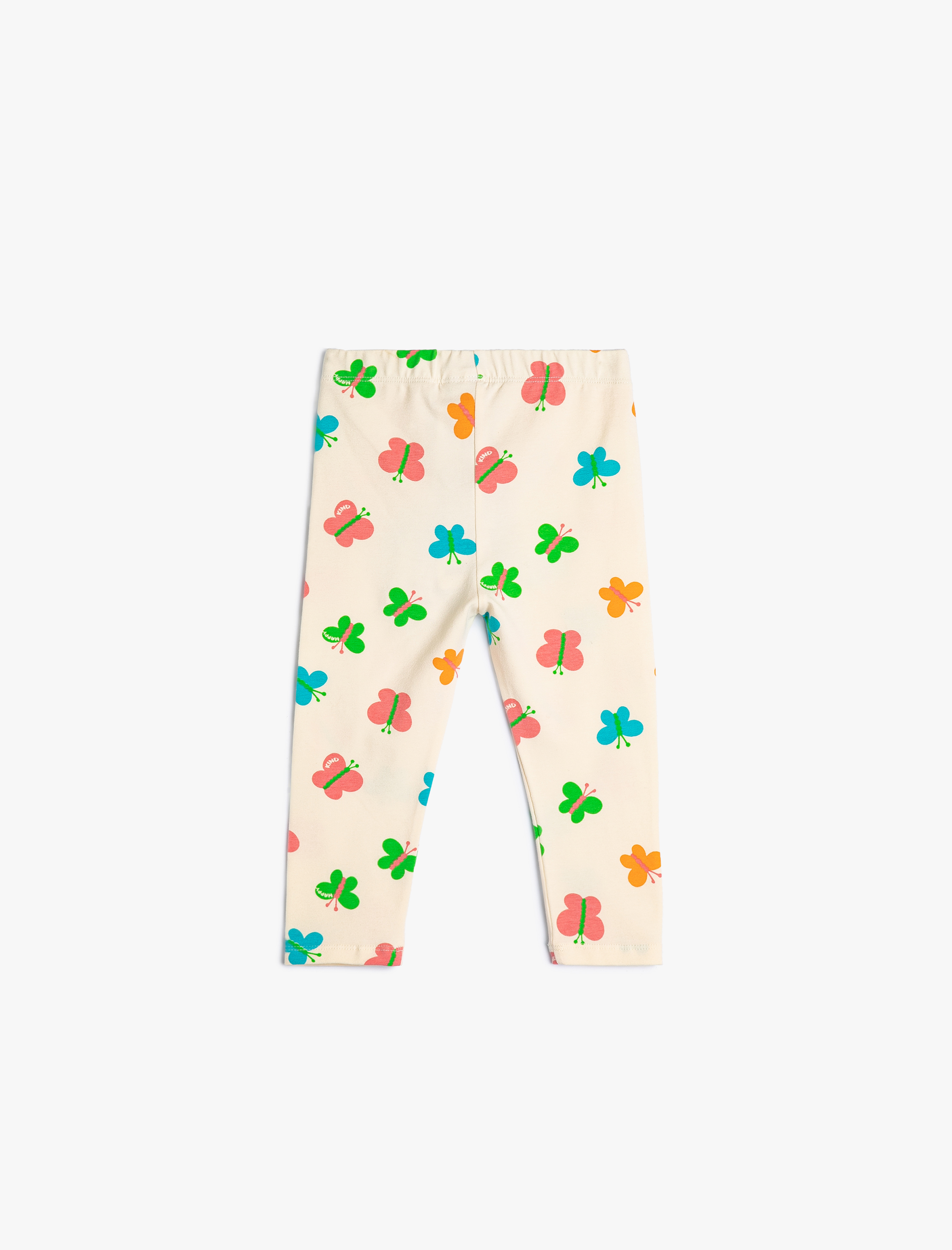  Kız Bebek Kelebekli Tayt Beli Lastikli Pamuklu