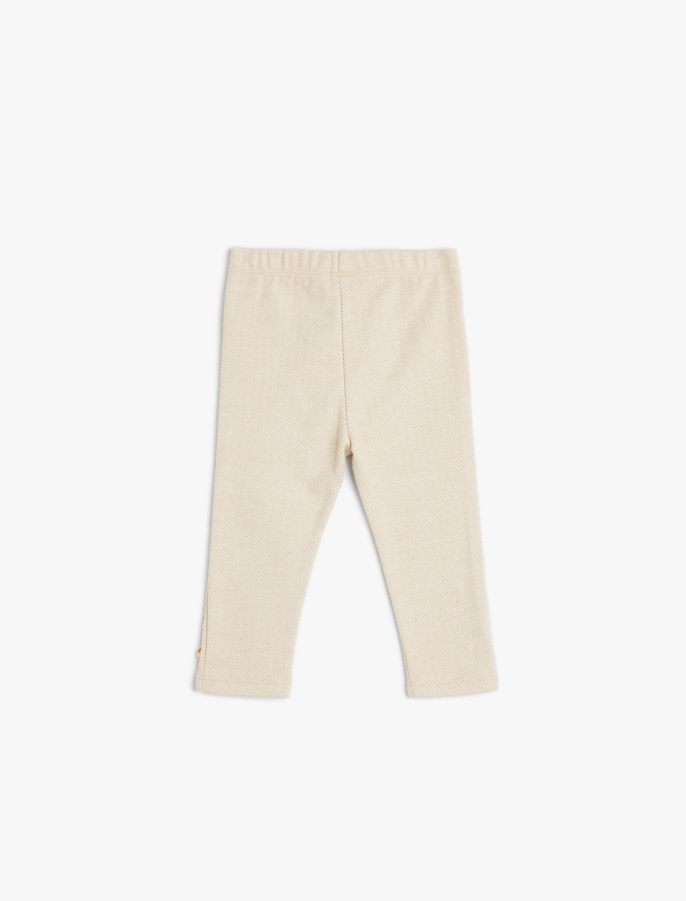  Kız Bebek Tayt Düğme Detaylı Yumuşak Dokulu Beli Lastikli