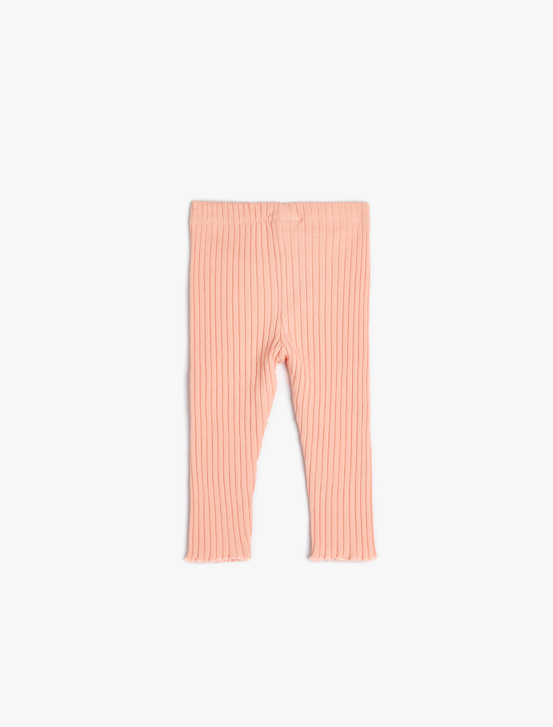  Kız Bebek Basic Ribanalı Tayt Beli Lastikli Pamuklu