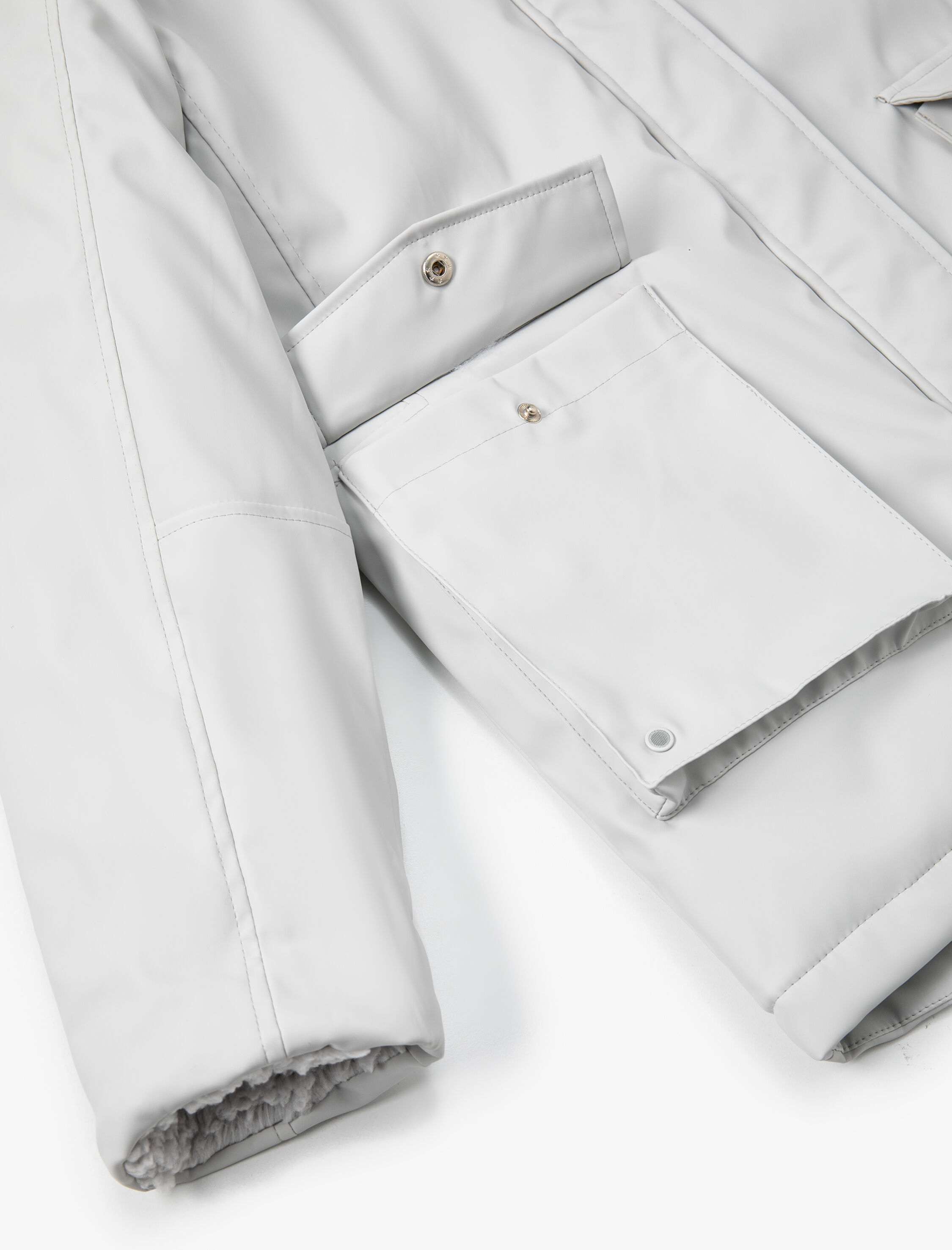   Kapüşonlu Outdoor Mont Fermuarlı Çıtçıt Düğmeli Kapaklı Cepli