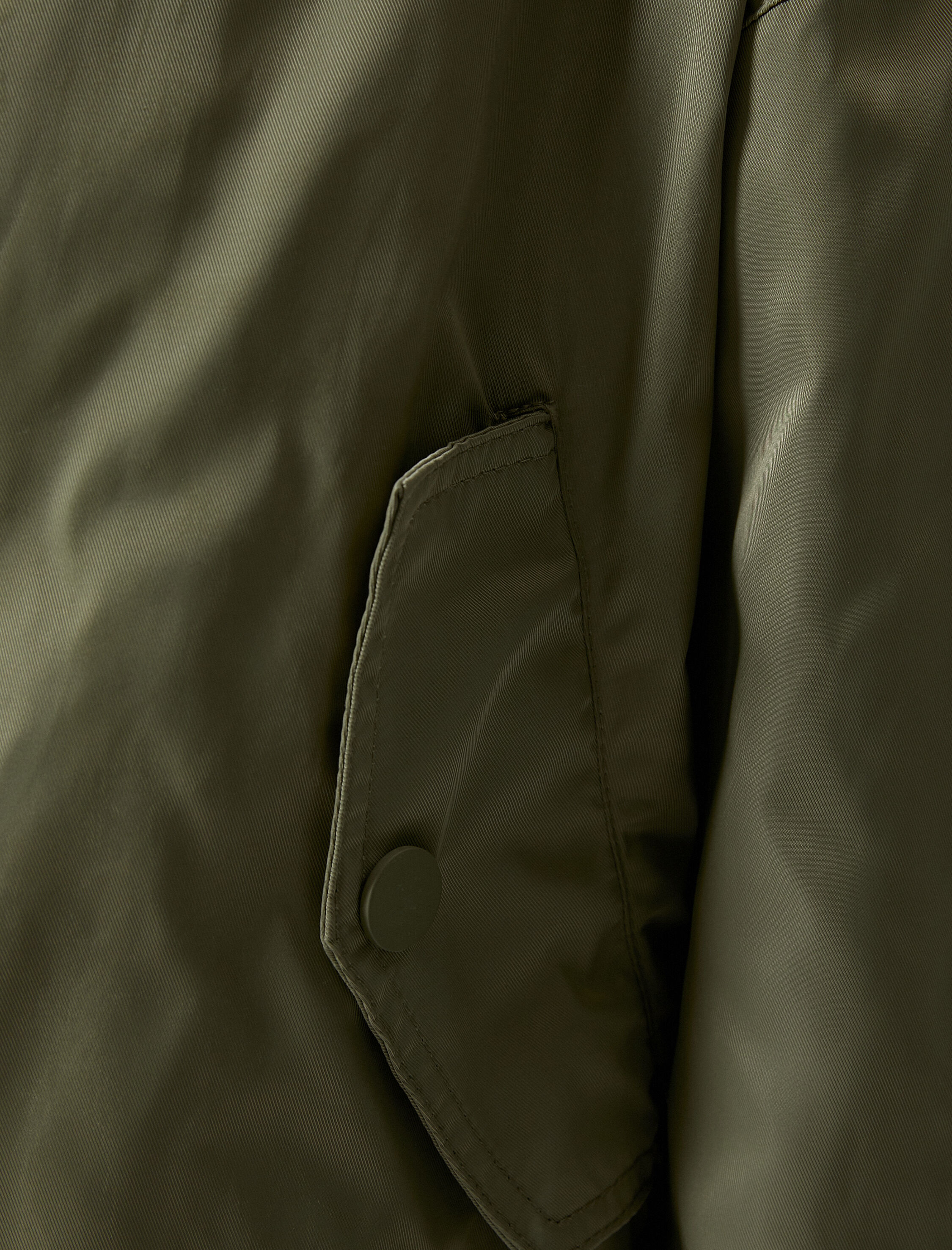   Oversize Bomber Ceket Kapüşonlu Cepli Fermuarlı