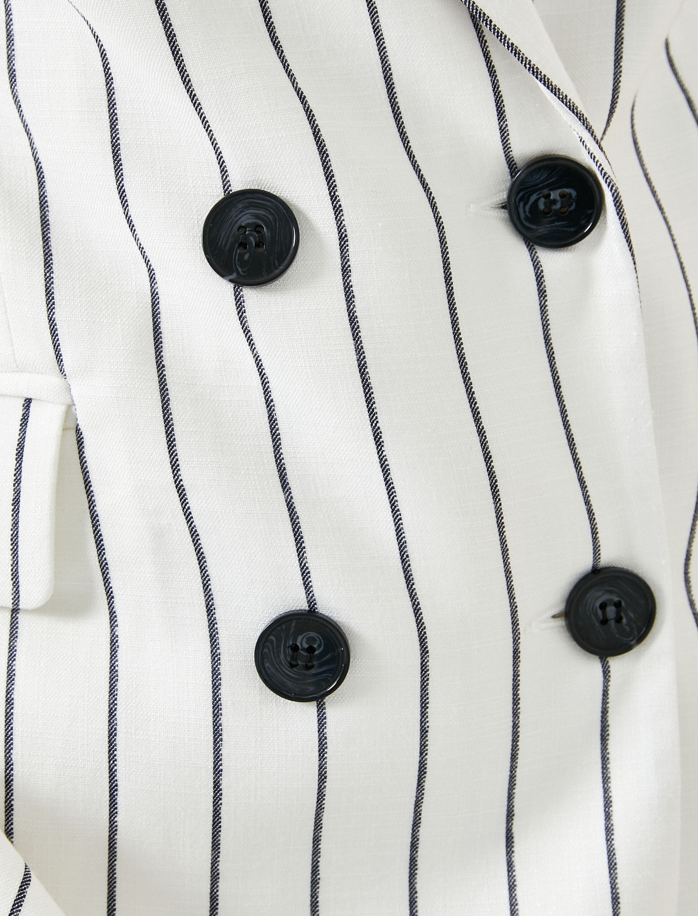 Kruvaze Blazer Ceket Düğmeli Kapaklı Cepli