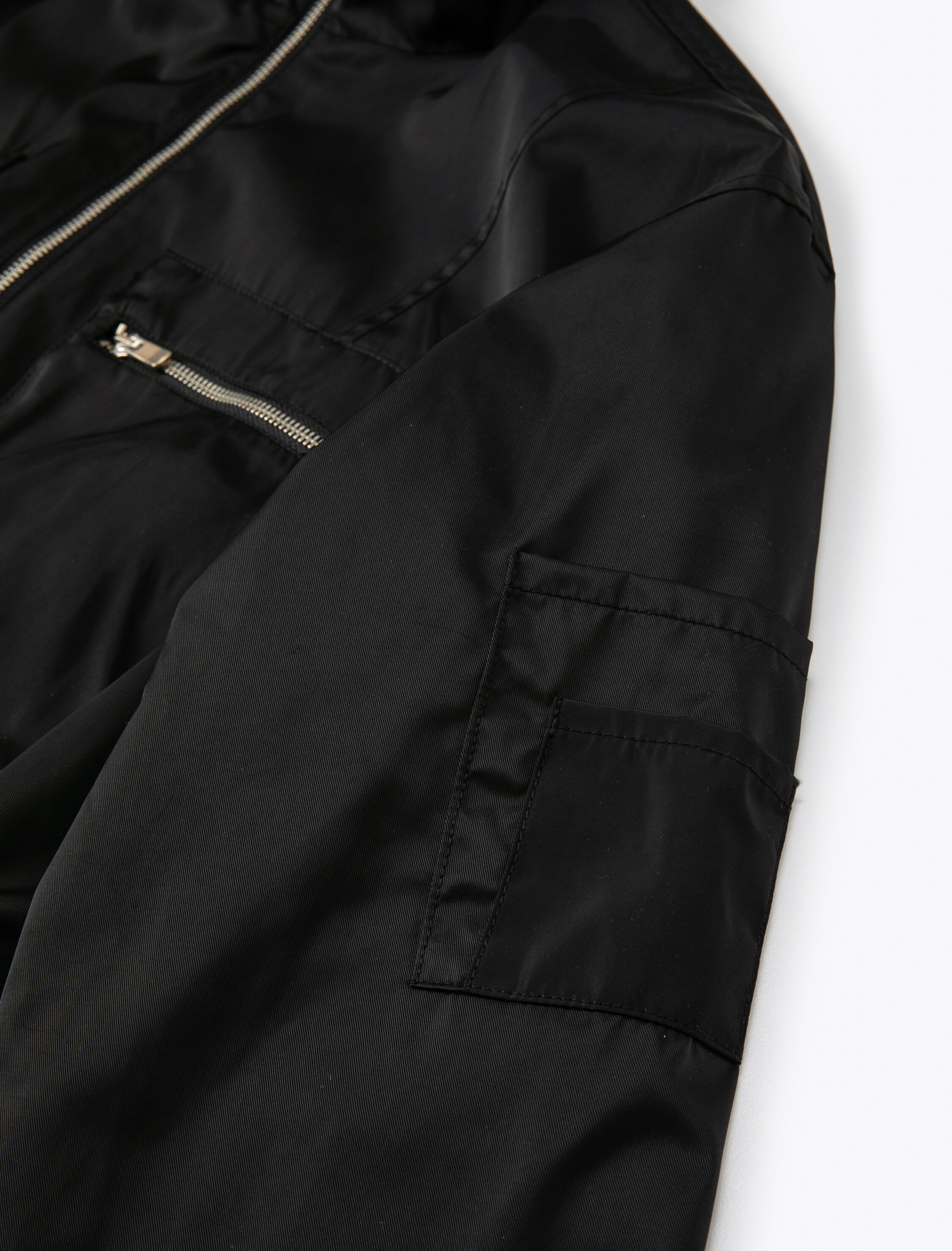   Bomber Ceket Fermuarlı Dik Yaka Cepli