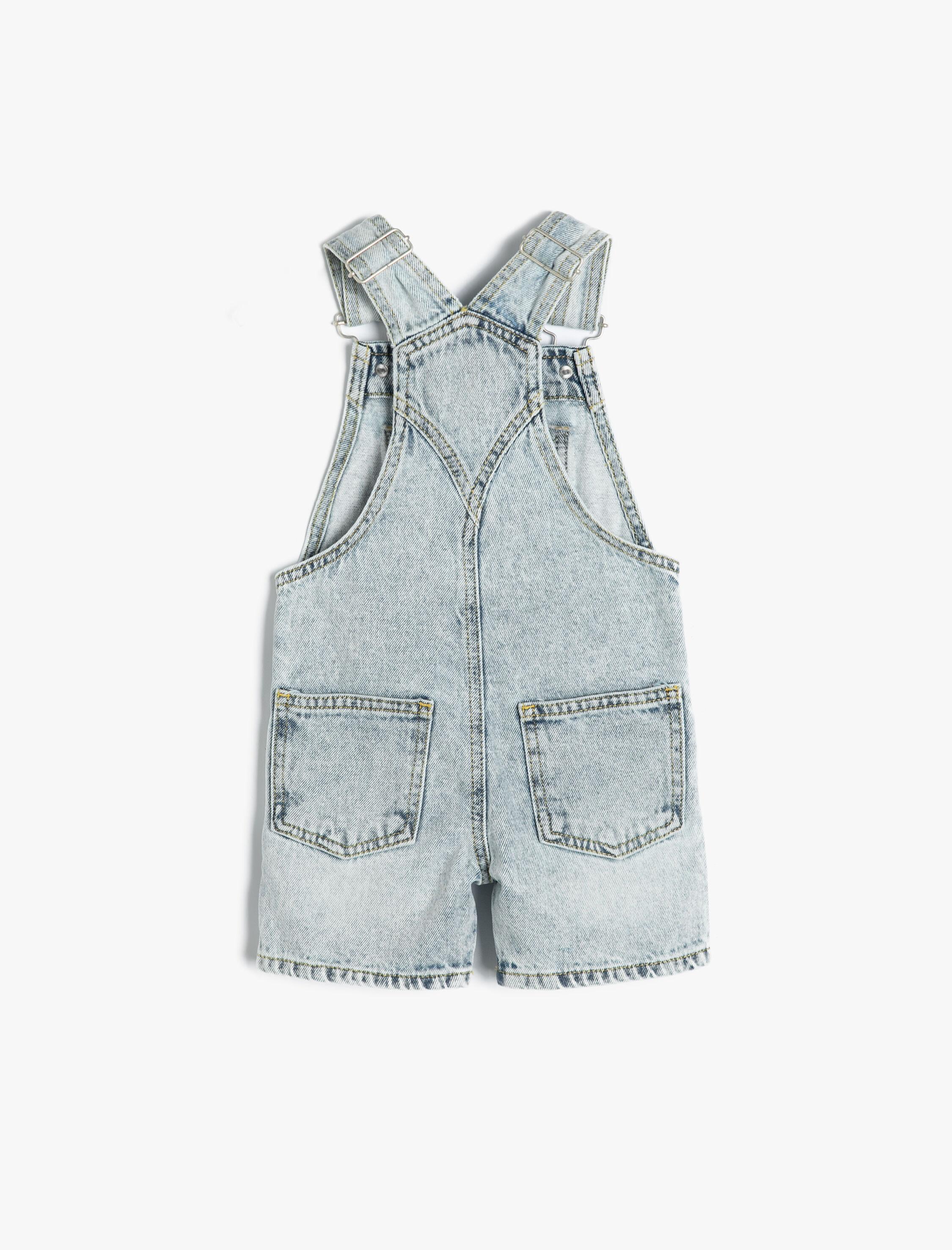  Erkek Bebek Salopet Şort Cepli Ayarlanabilir Askılı