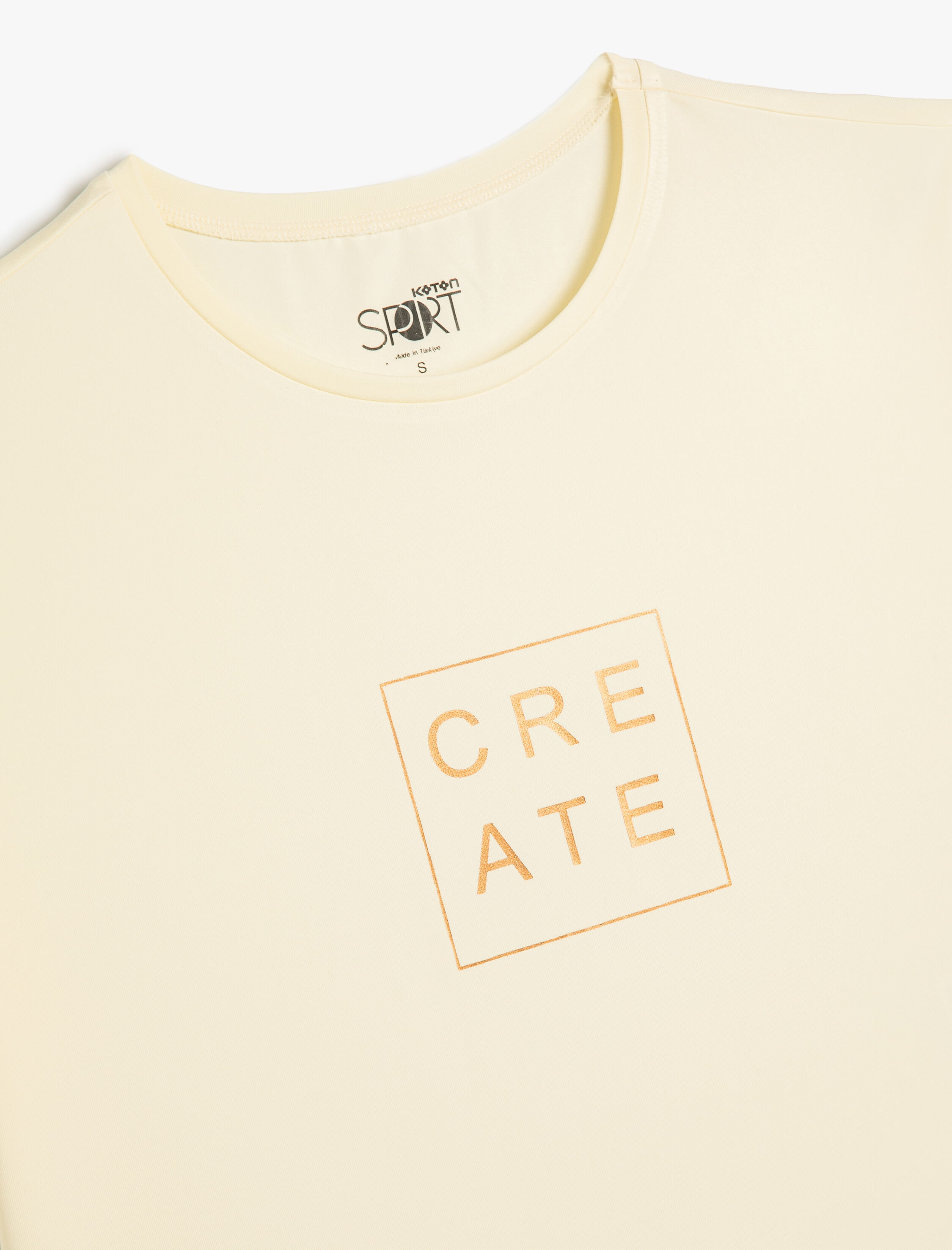   Rahat Kalıp Spor Tişört Baskı Detaylı Kısa Kollu Bisiklet Yaka
