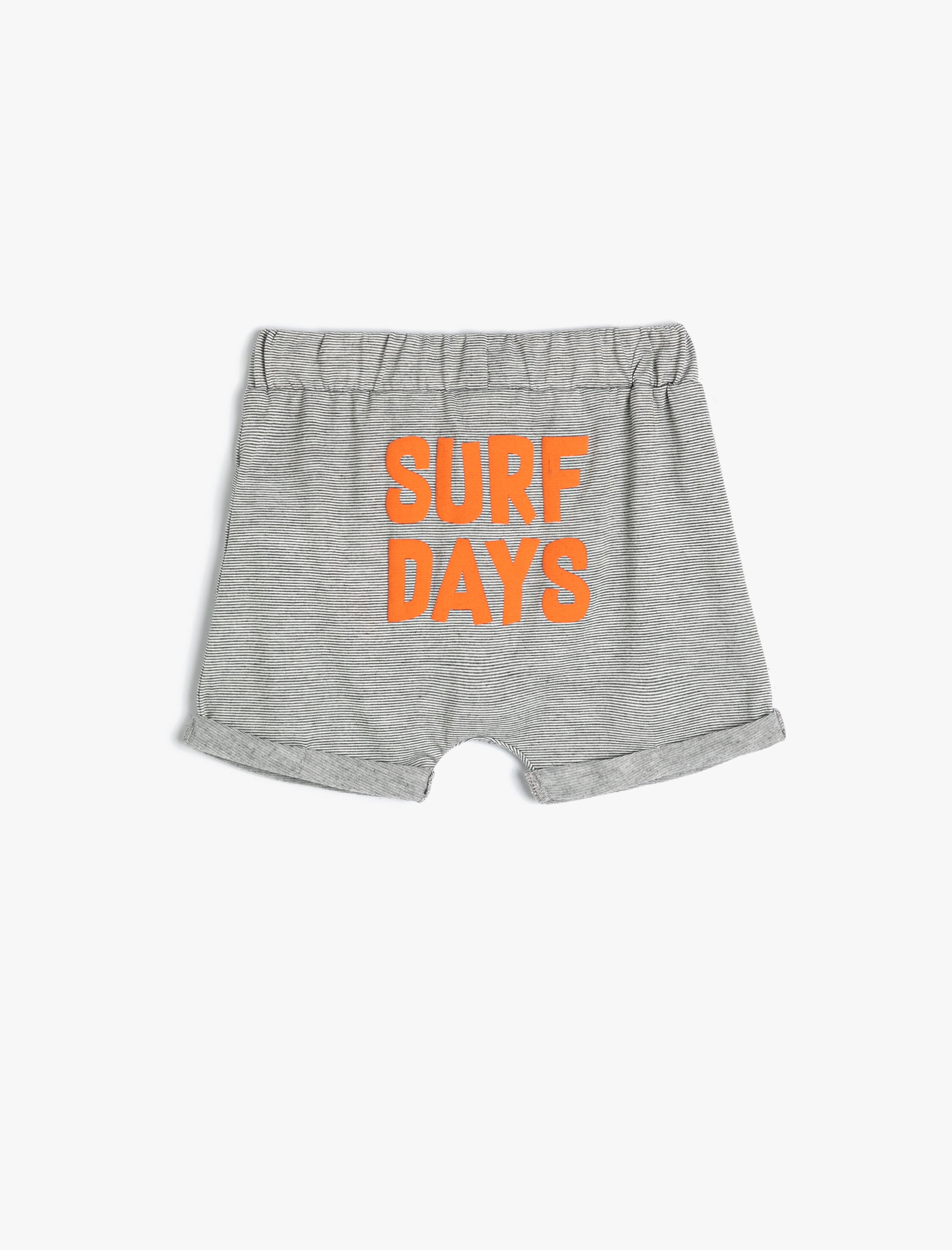  Erkek Bebek Bebek Kanguru Cepli Şort Beli Lastikli