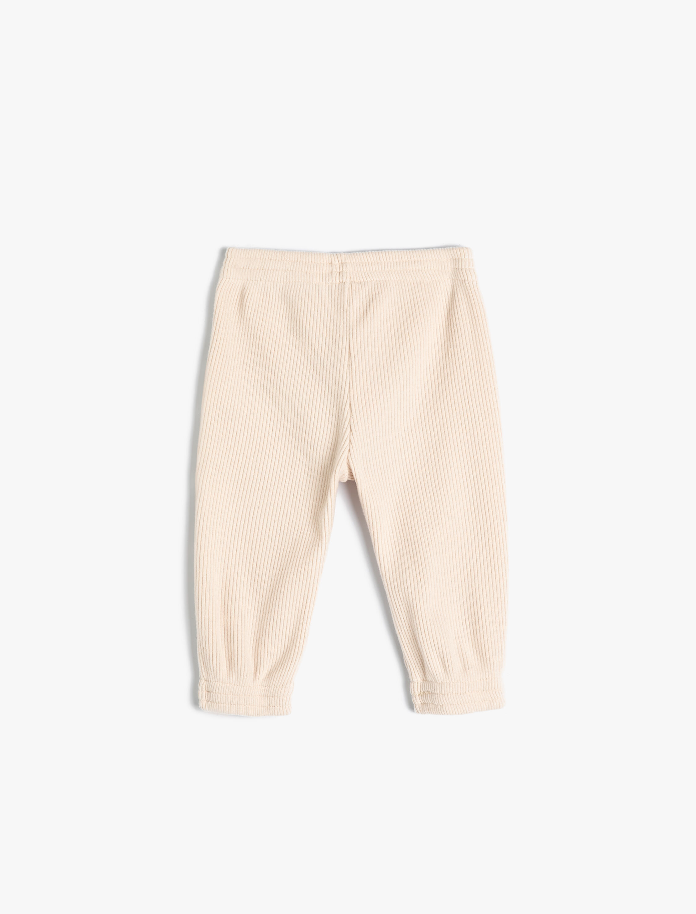  Kız Bebek Basic Jogger Eşofman Altı Beli Bağlamalı Fitilli