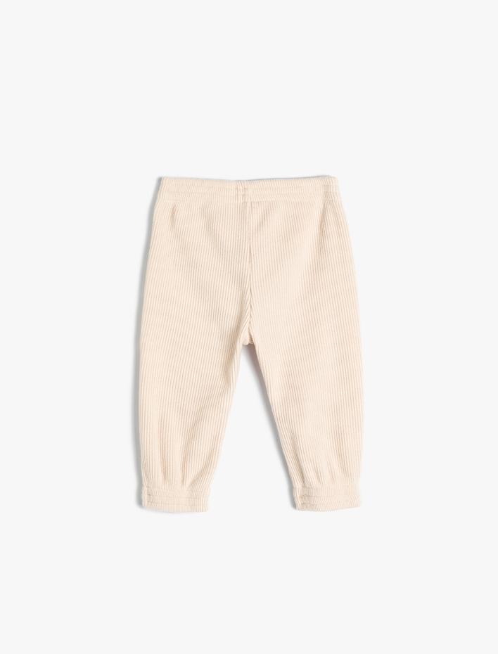 Kız Bebek Basic Jogger Eşofman Altı Beli Bağlamalı Fitilli