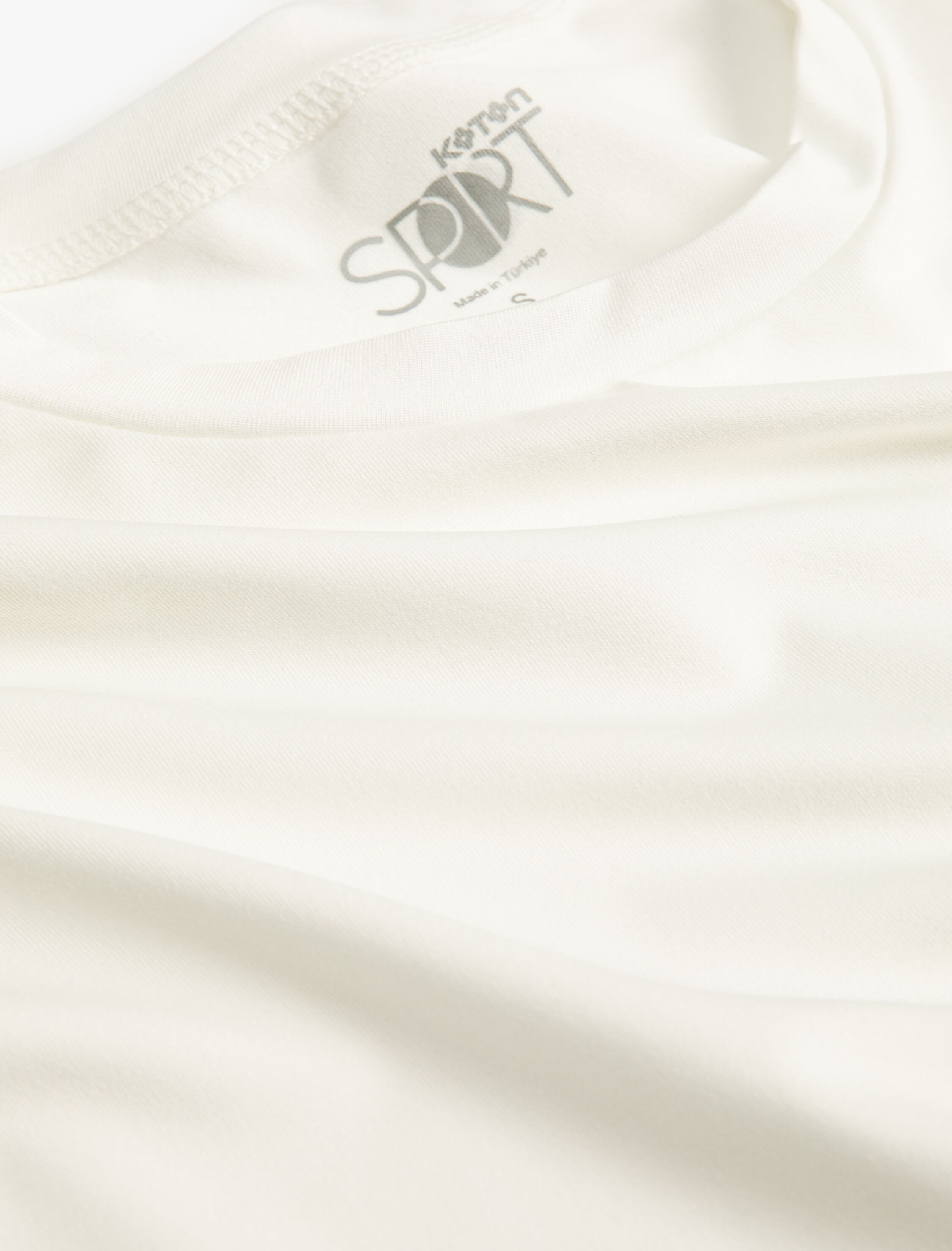   Basic Spor Tişört Kısa Kollu Bisiklet Yaka Rahat Kalıp