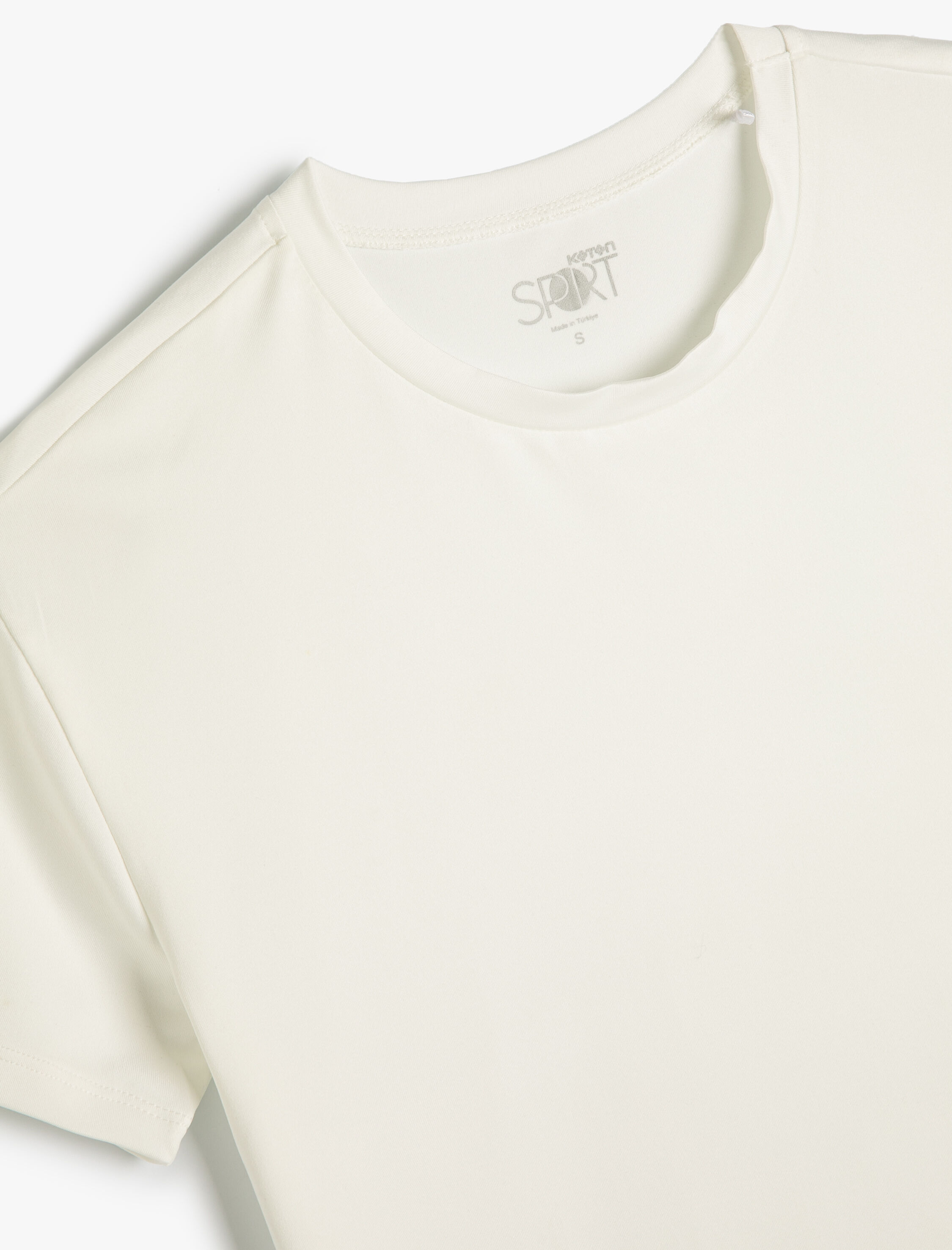   Basic Spor Tişört Kısa Kollu Bisiklet Yaka Rahat Kalıp