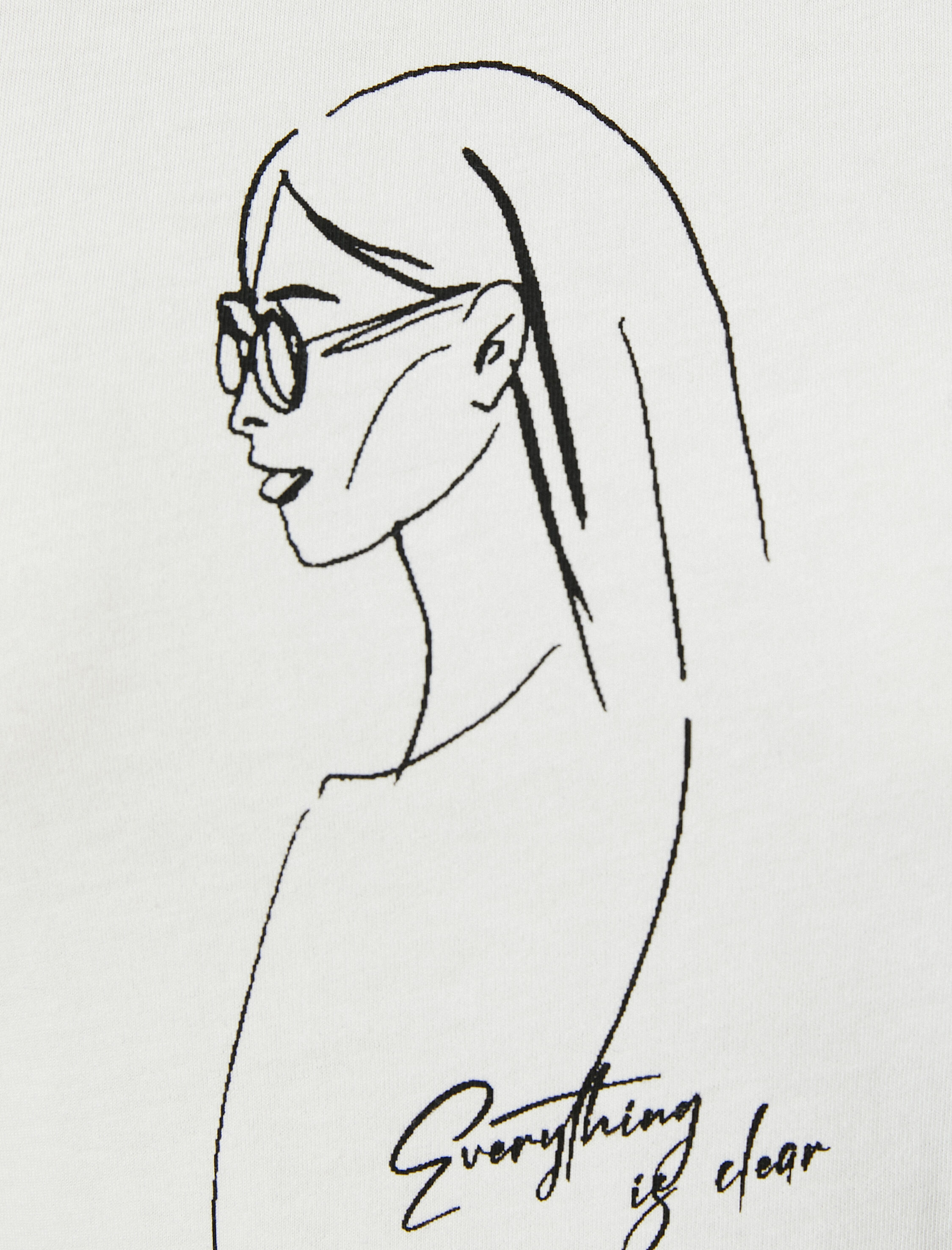   Baskılı Tişört Kısa Kollu Bisiklet Yaka Pamuklu