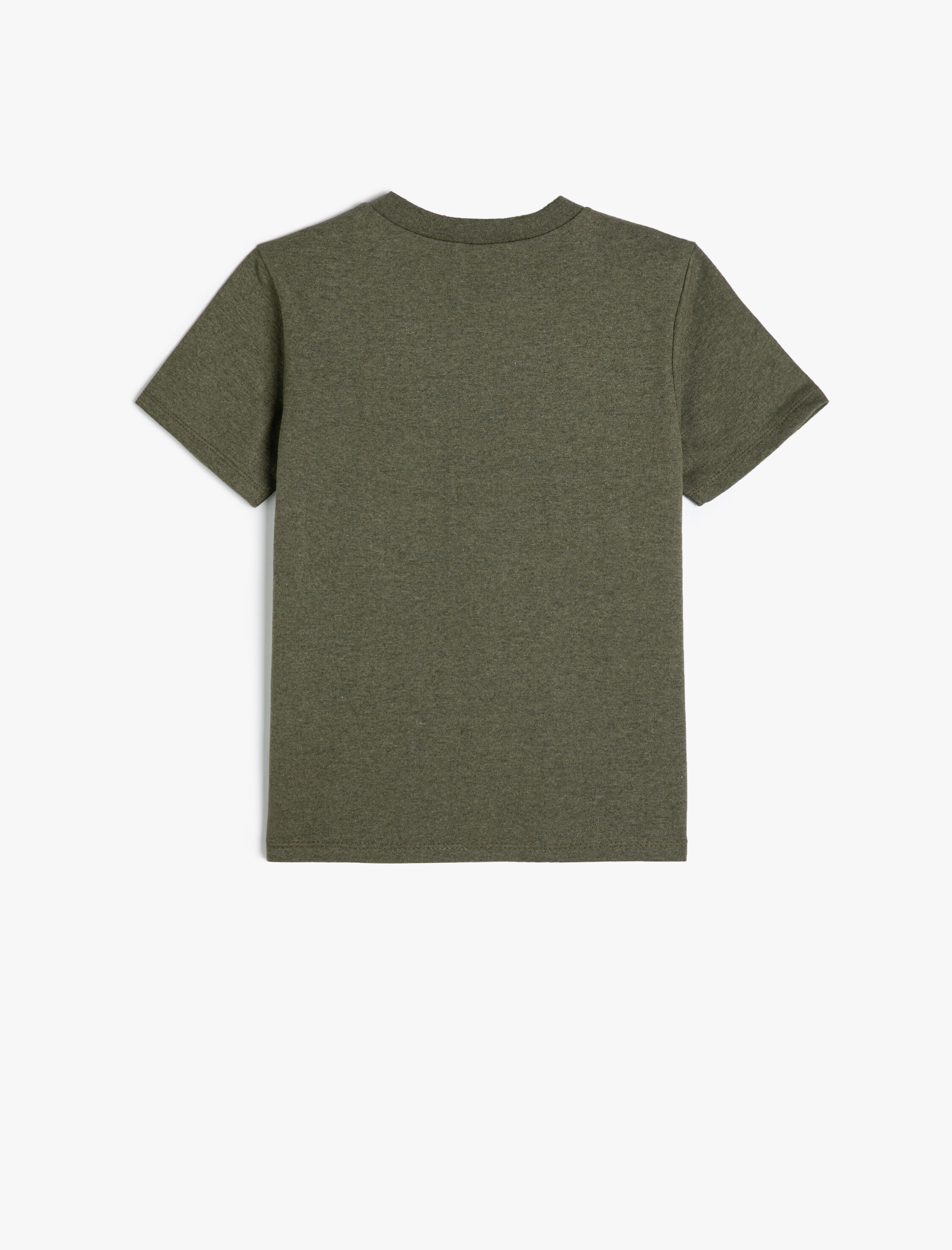  Erkek Çocuk Tişört Timsah Baskılı Kısa Kollu Bisiklet Yaka