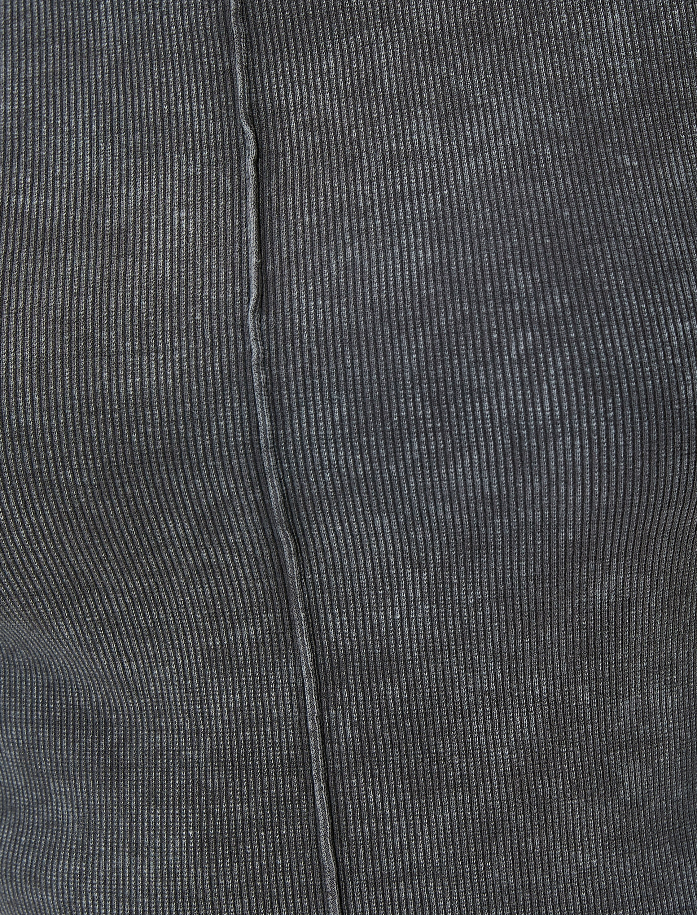   Crop Tişört Soluk Efektli Kısa Kollu Bisiklet Yaka Pamuklu