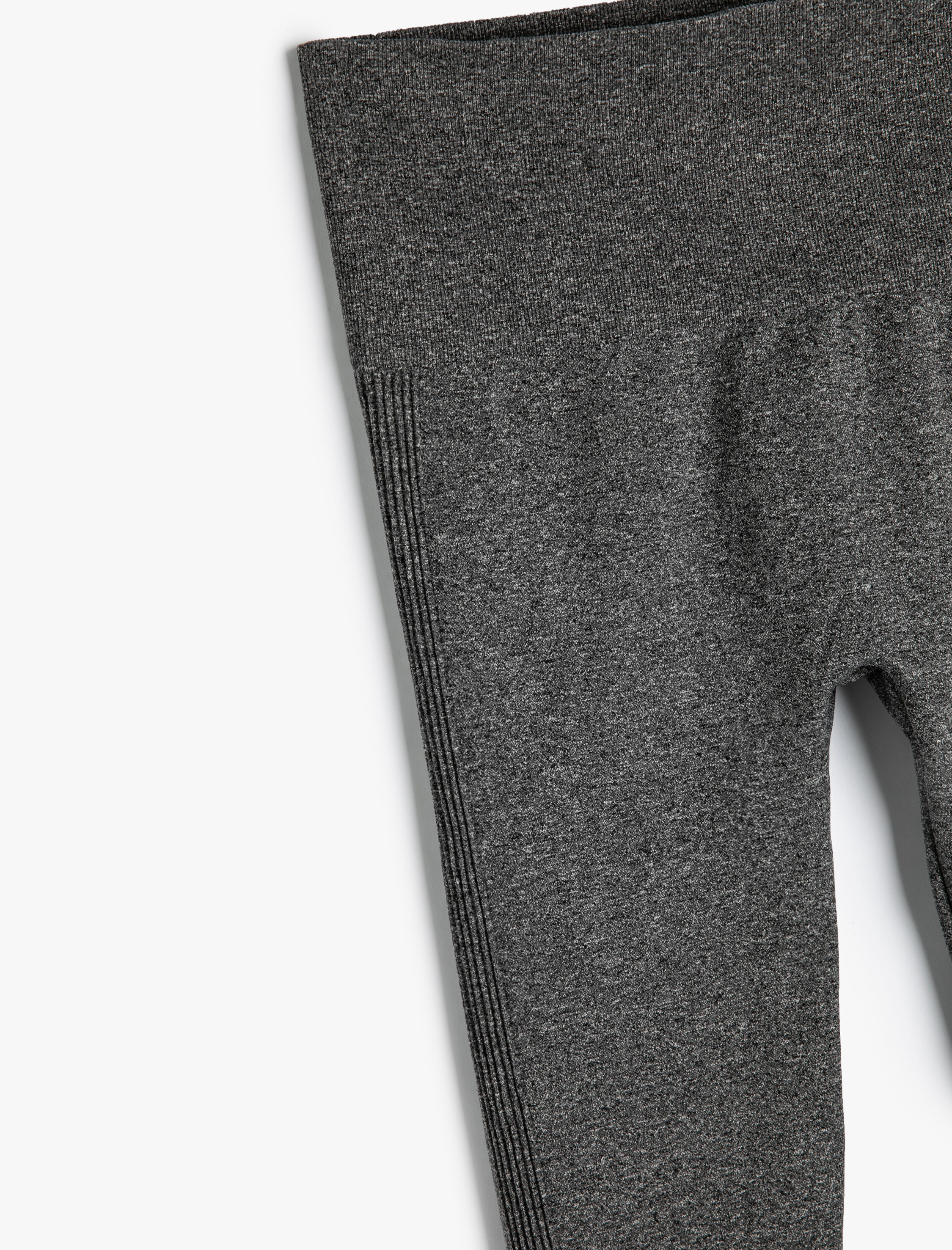   Yüksek Bel Dokuma Spor Tayt Dikişsiz Slim Fit