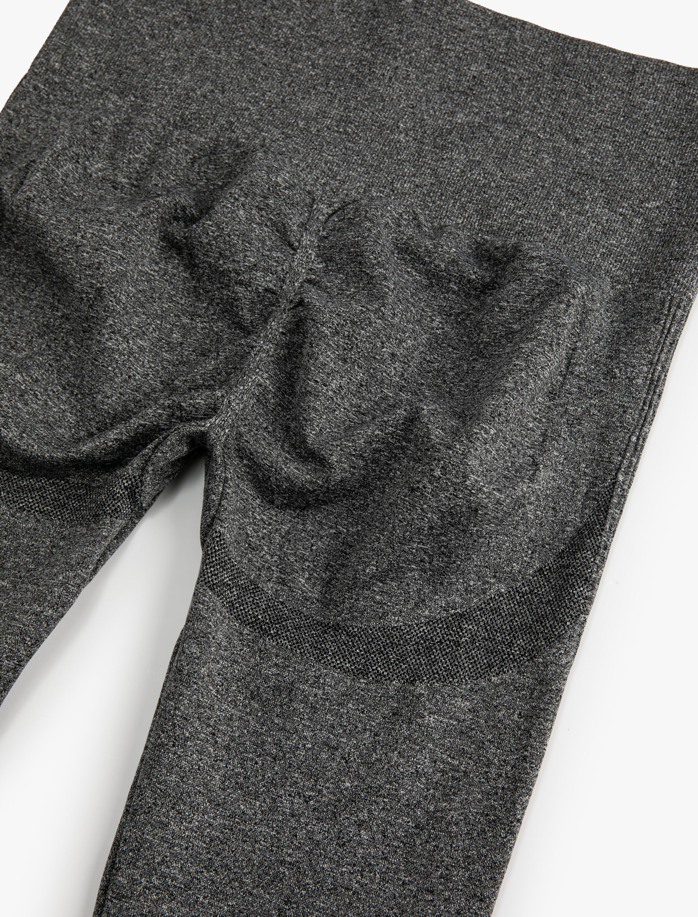   Yüksek Bel Dokuma Spor Tayt Dikişsiz Slim Fit