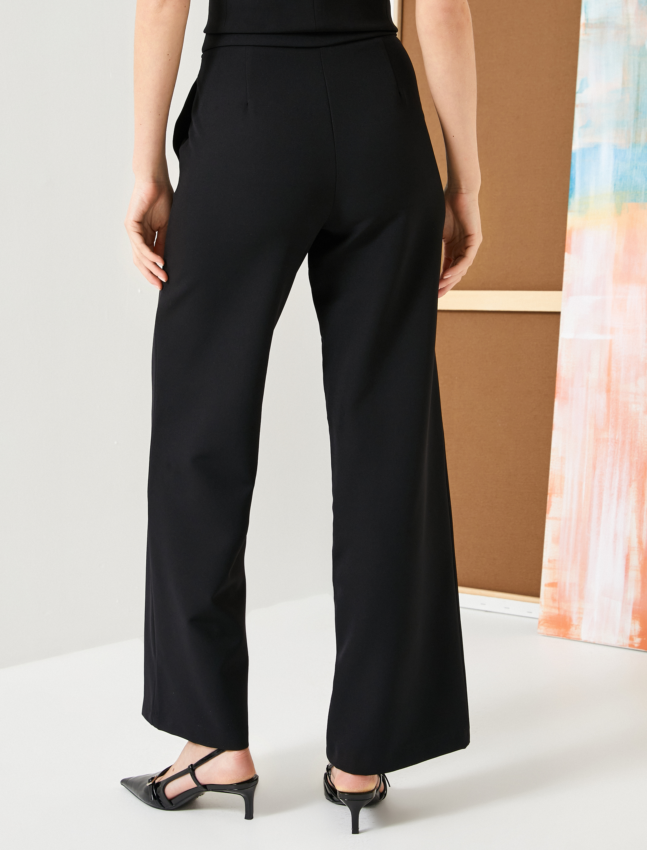   Palazzo Pantolon Cepli Sim İşleme Detaylı