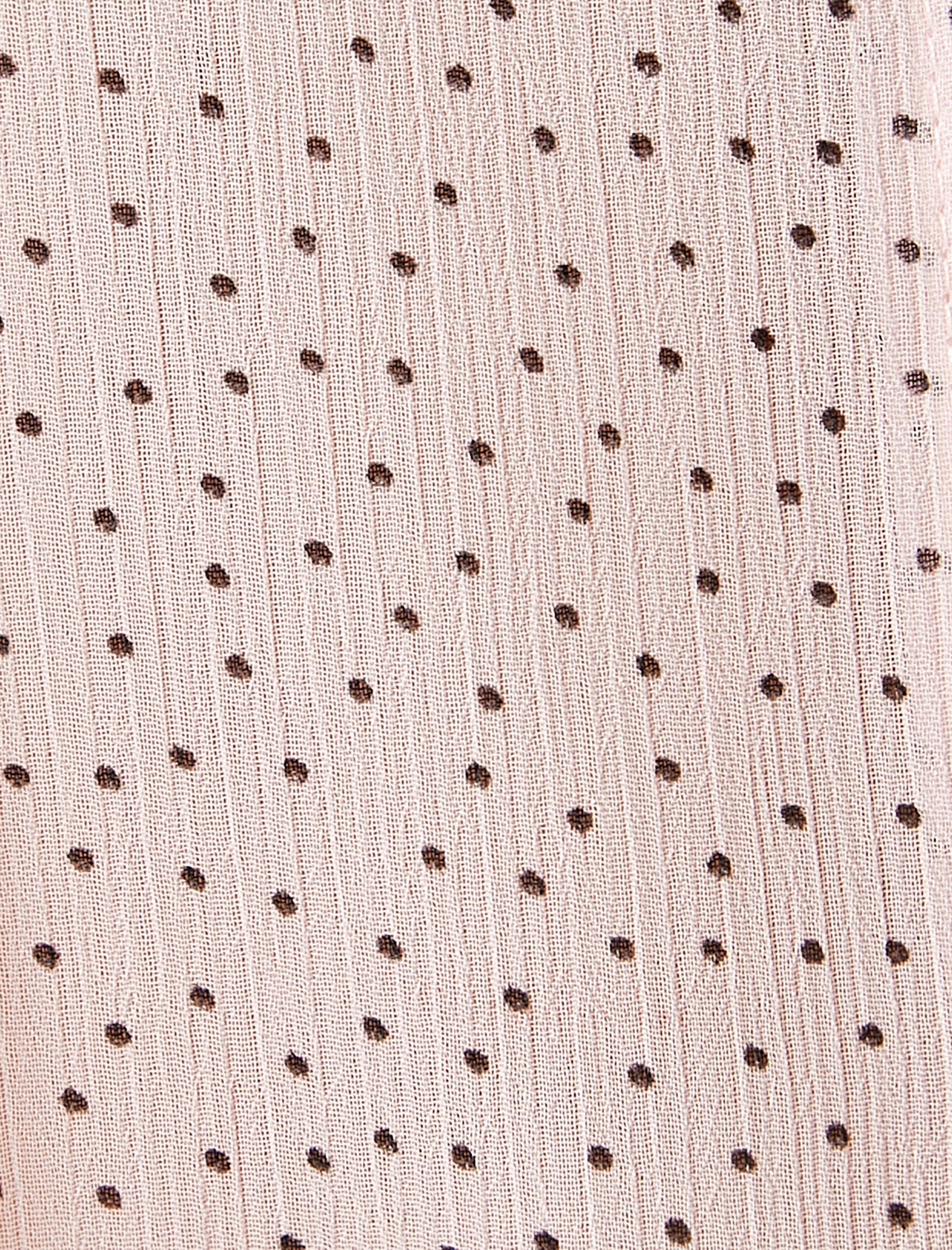   Puantiyeli Gömlek Uzun Kollu Düğmeli Yaka Detaylı