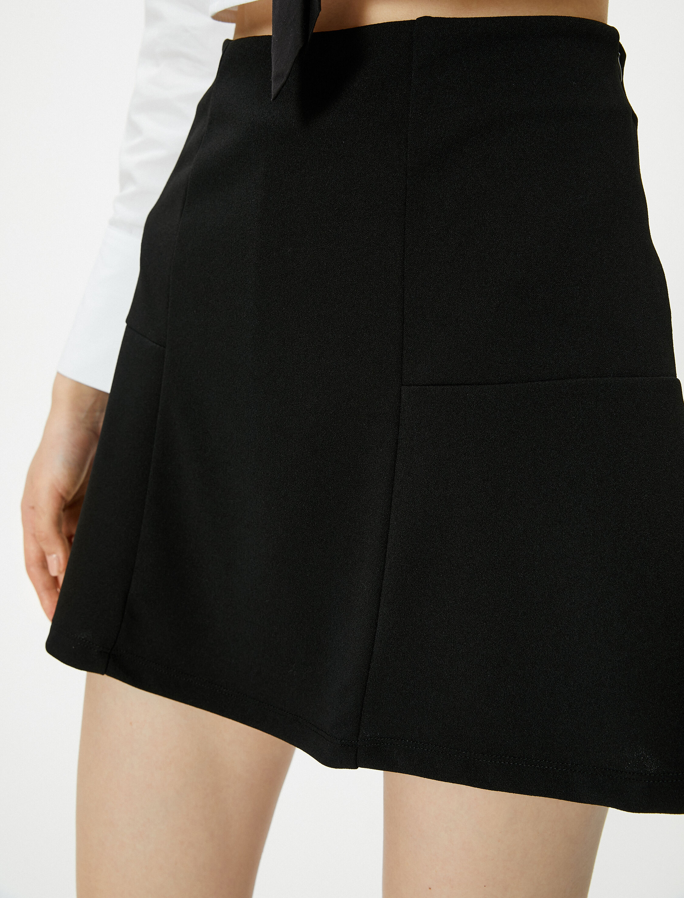   Mini Şort Etek A Kesim Yüksek Bel Rahat Kesim