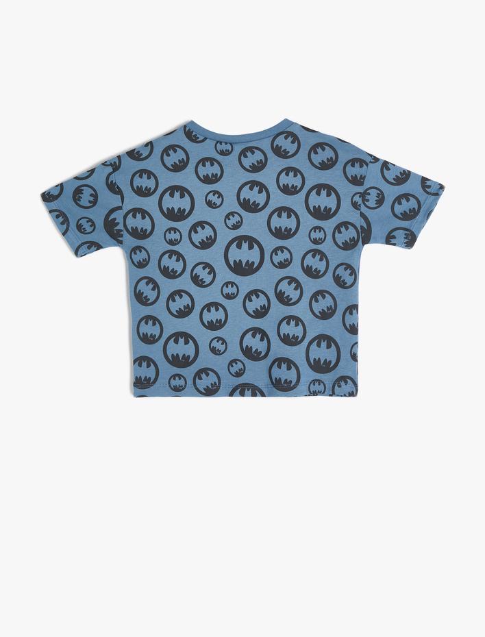 Erkek Bebek Batman Tişört Lisanslı Kısa Kollu Bisiklet Yaka Pamuklu