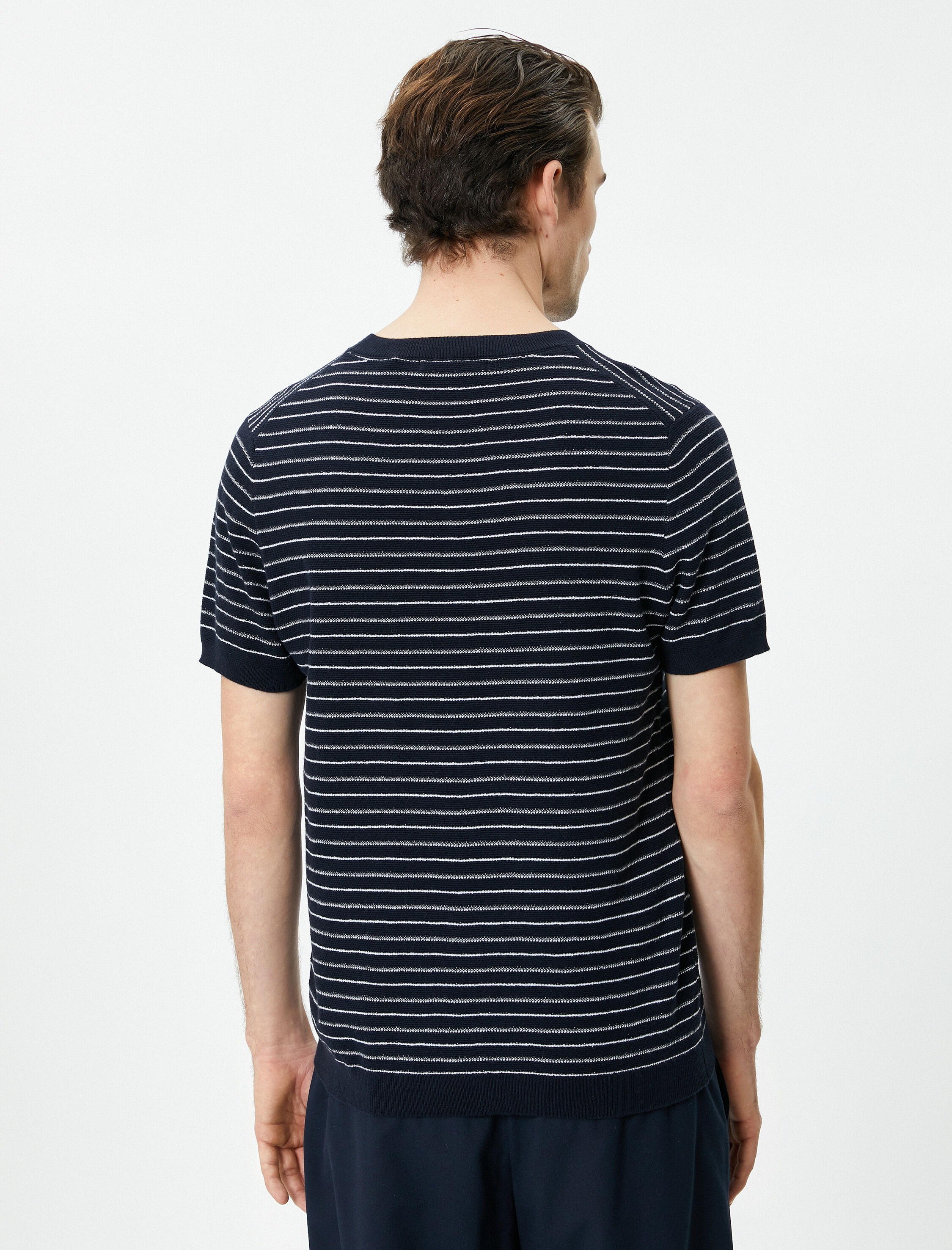   Triko Tişört Kısa Kollu Bisiklet Yaka Pamuklu