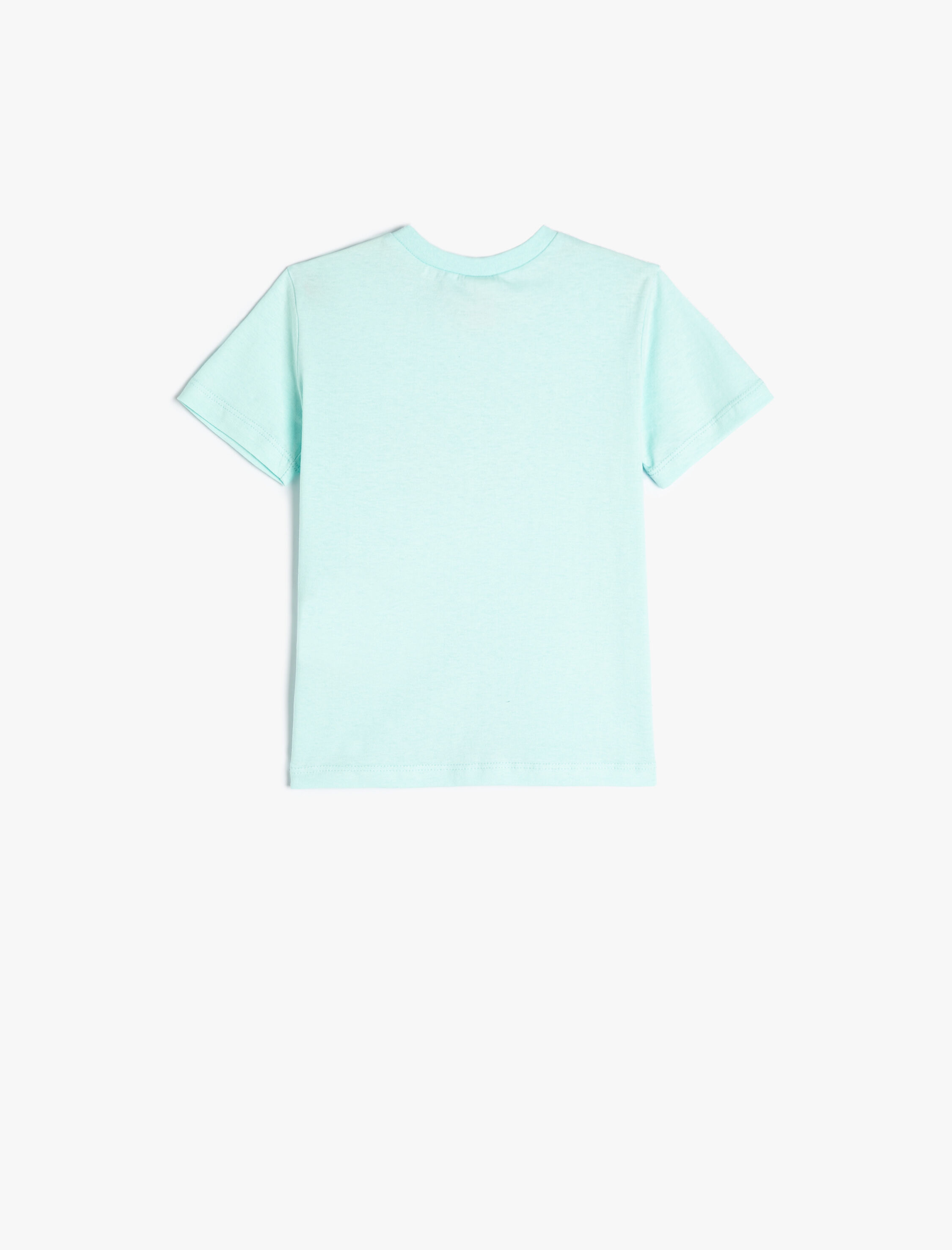  Erkek Bebek Dinozorlu Tişört Kısa Kollu Bisiklet Yaka Pamuklu