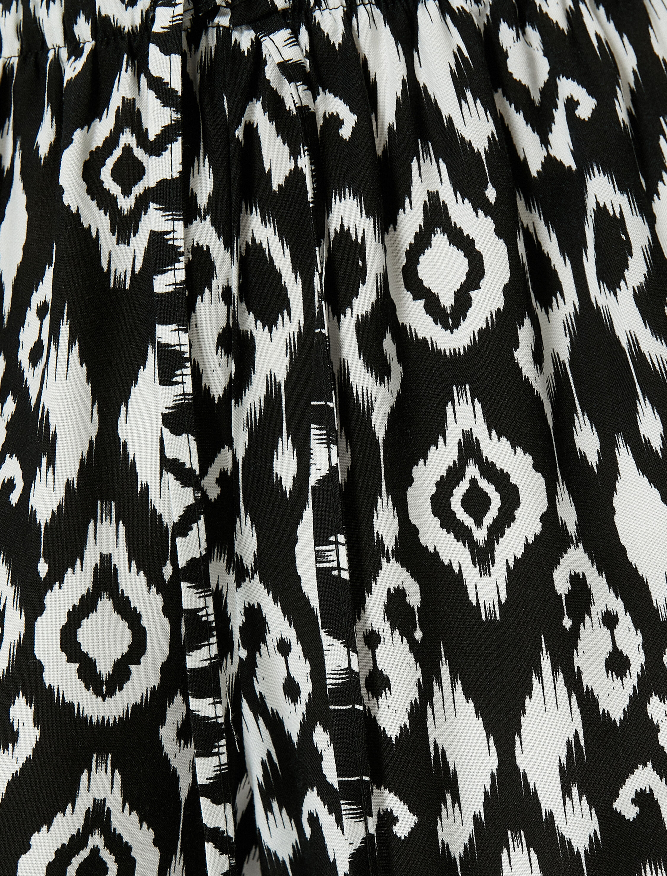   Bol Paça Pantolon Rahat Kalıp Beli Bağlamalı Viskoz Kumaş