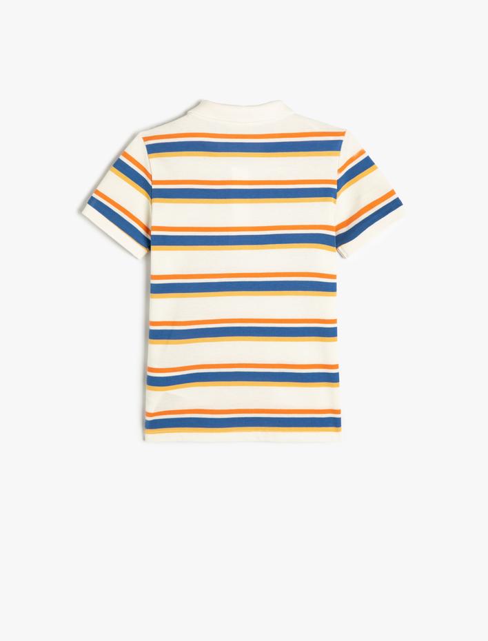 Erkek Çocuk Polo Tişört Kısa Kollu Düğmeli Pamuklu