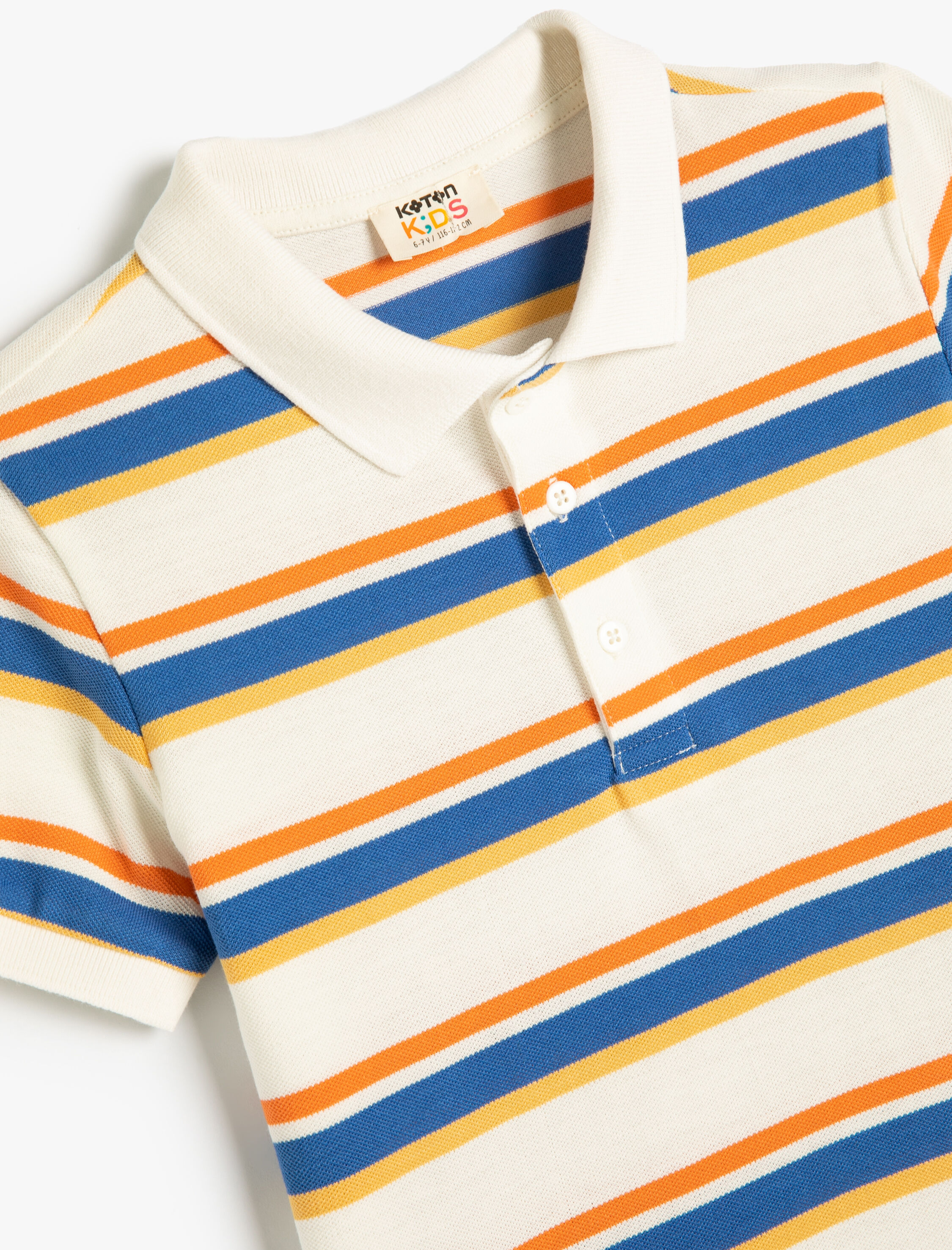  Erkek Çocuk Polo Tişört Kısa Kollu Düğmeli Pamuklu