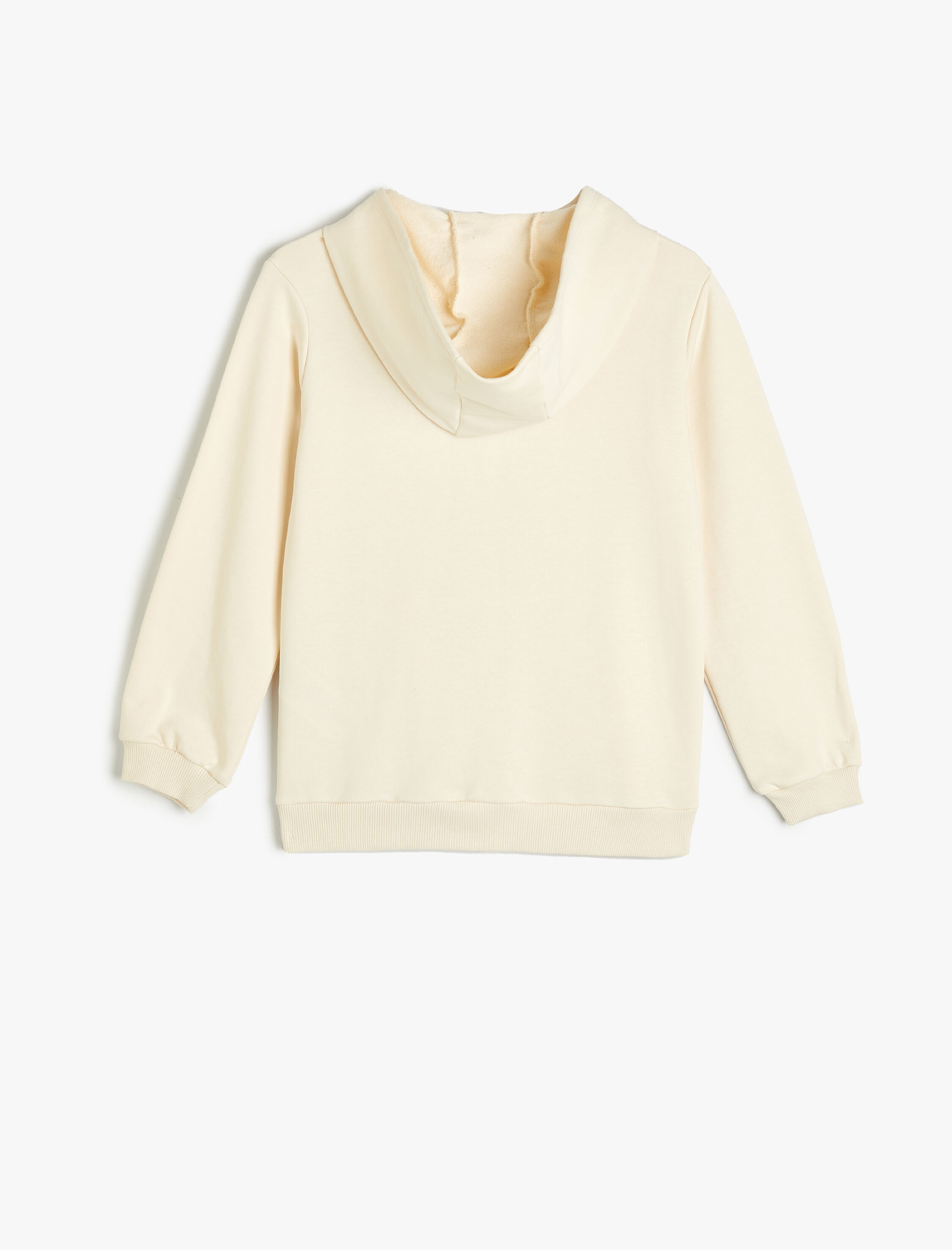  Kız Çocuk Oversize Fermuarlı Sweatshirt Kapşonlu Uzun Kollu Cepli