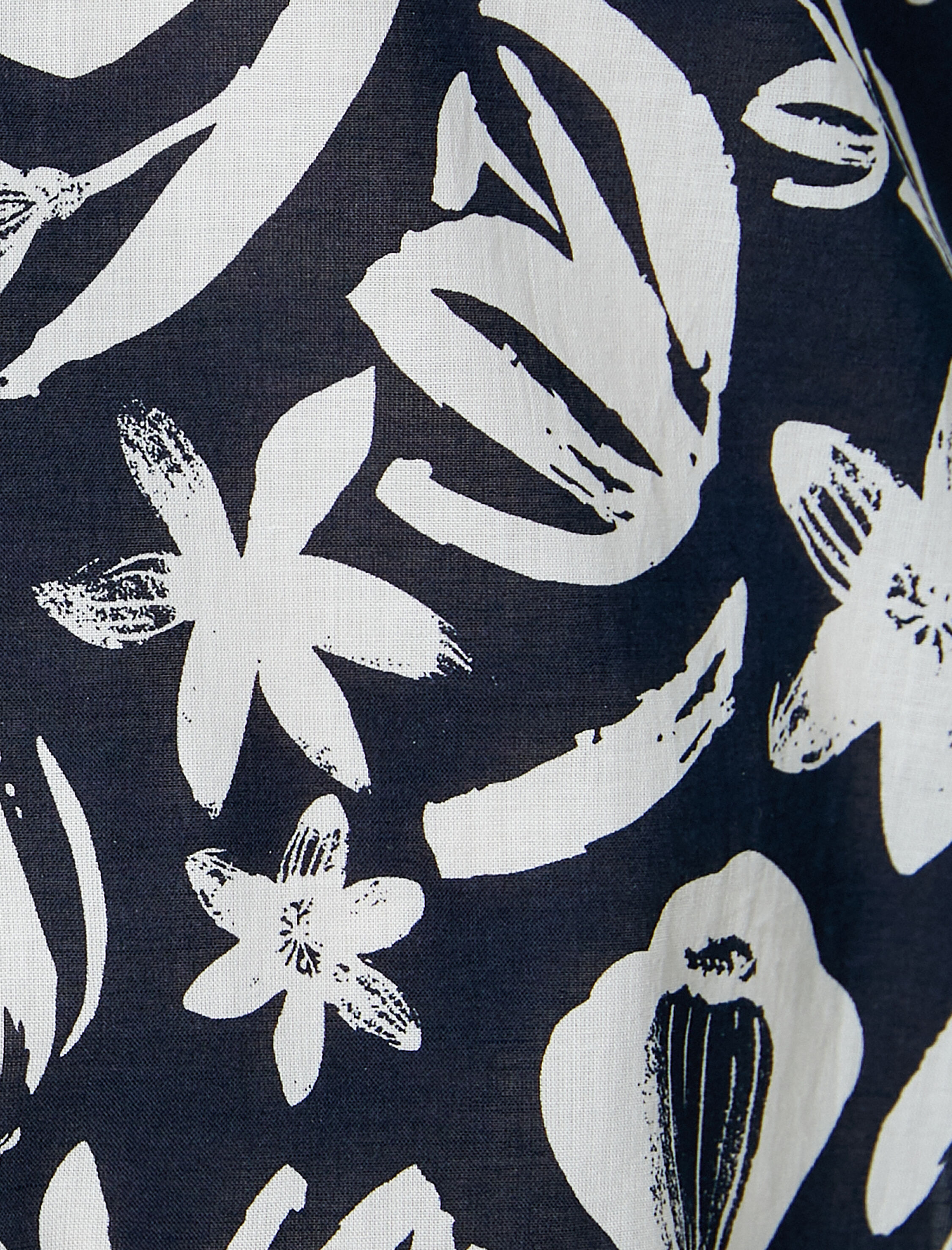   Yazlık Gömlek Kısa Kollu Çiçekli Desenli Klasik Yaka Düğmeli Regular Fit