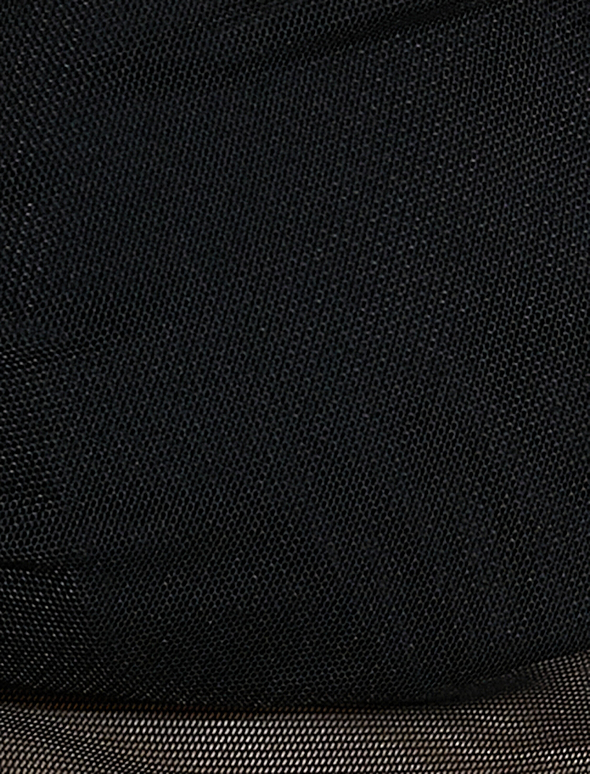 Tül Crop Bluz Önden Bağlamalı Uzun Geniş Kollu