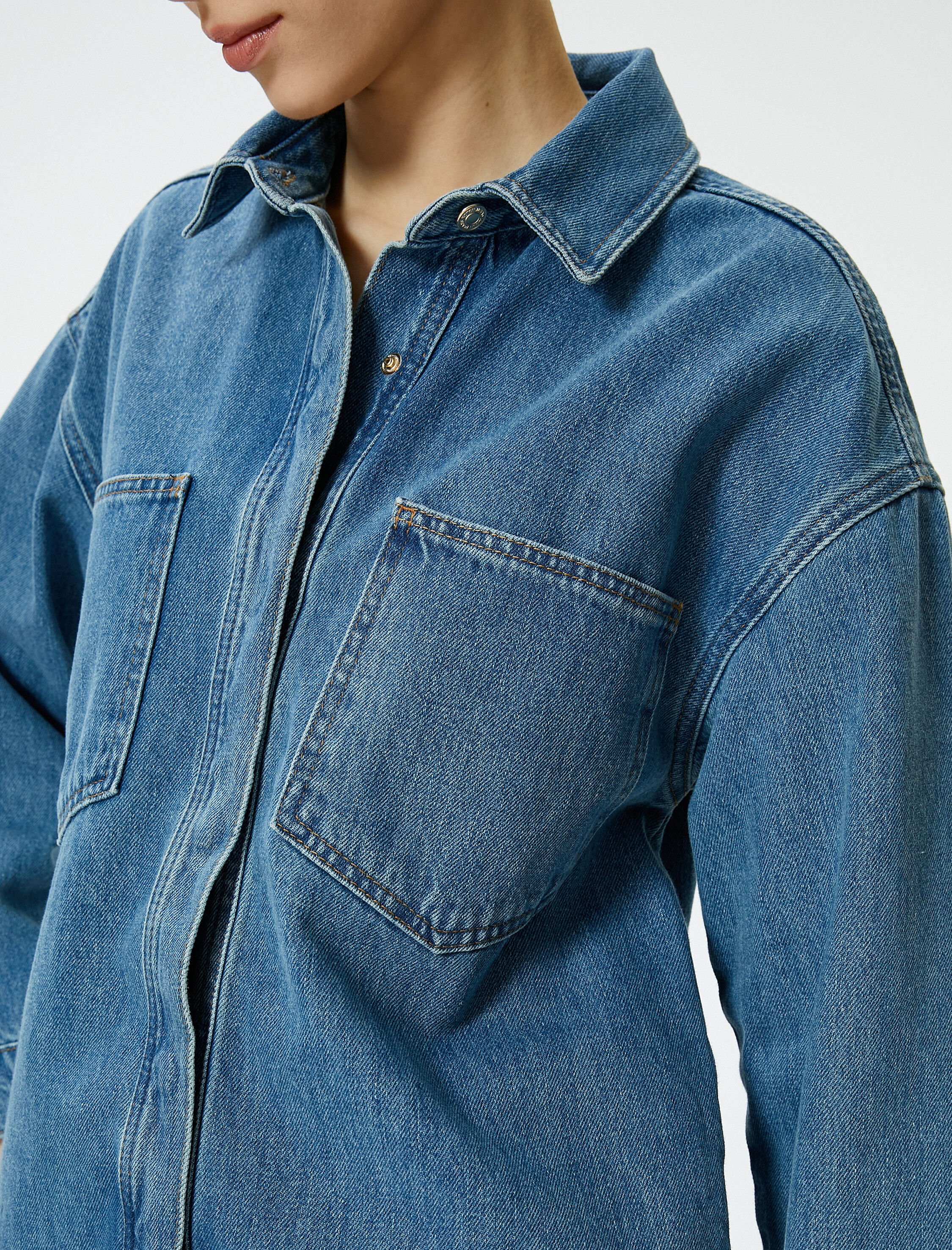   Kot Ceket Rahat Kalıp Cepli Pamuklu