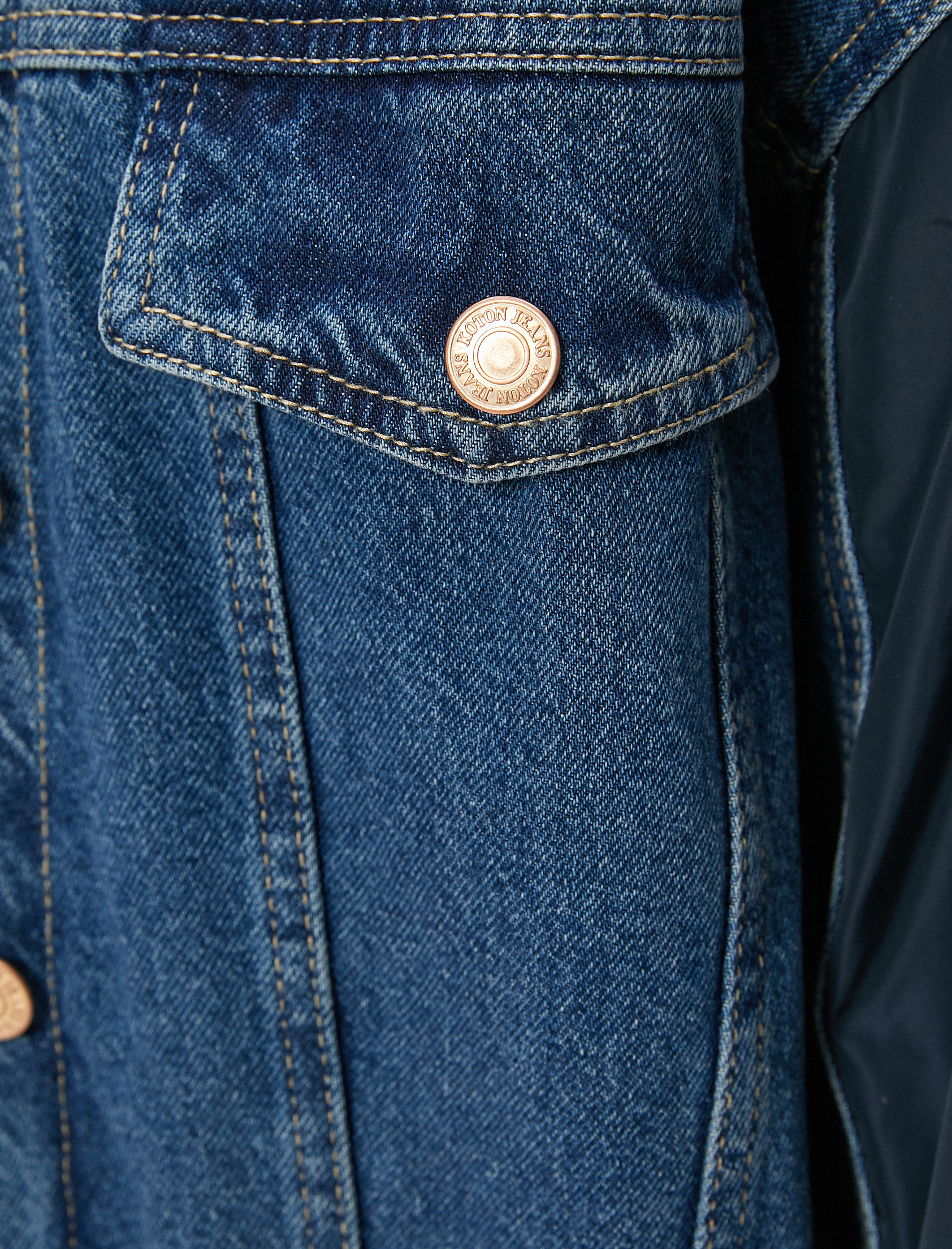   Kot Ceket Paraşüt Kumaş Detaylı Astarlı Renk Kontrastlı Kapaklı Cepli