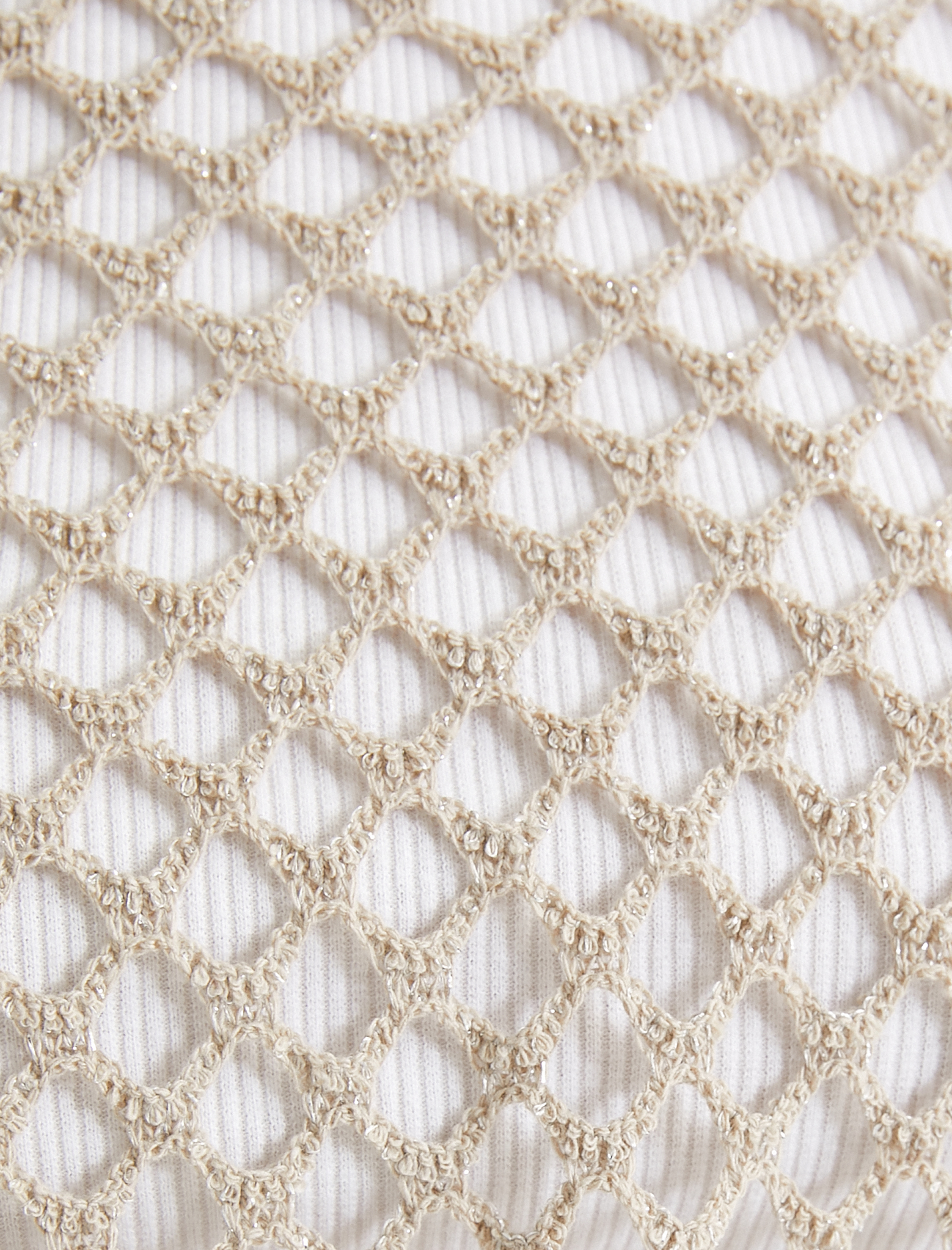   Crop File Kroşe Tişört Uzun Kollu Bisiklet Yaka