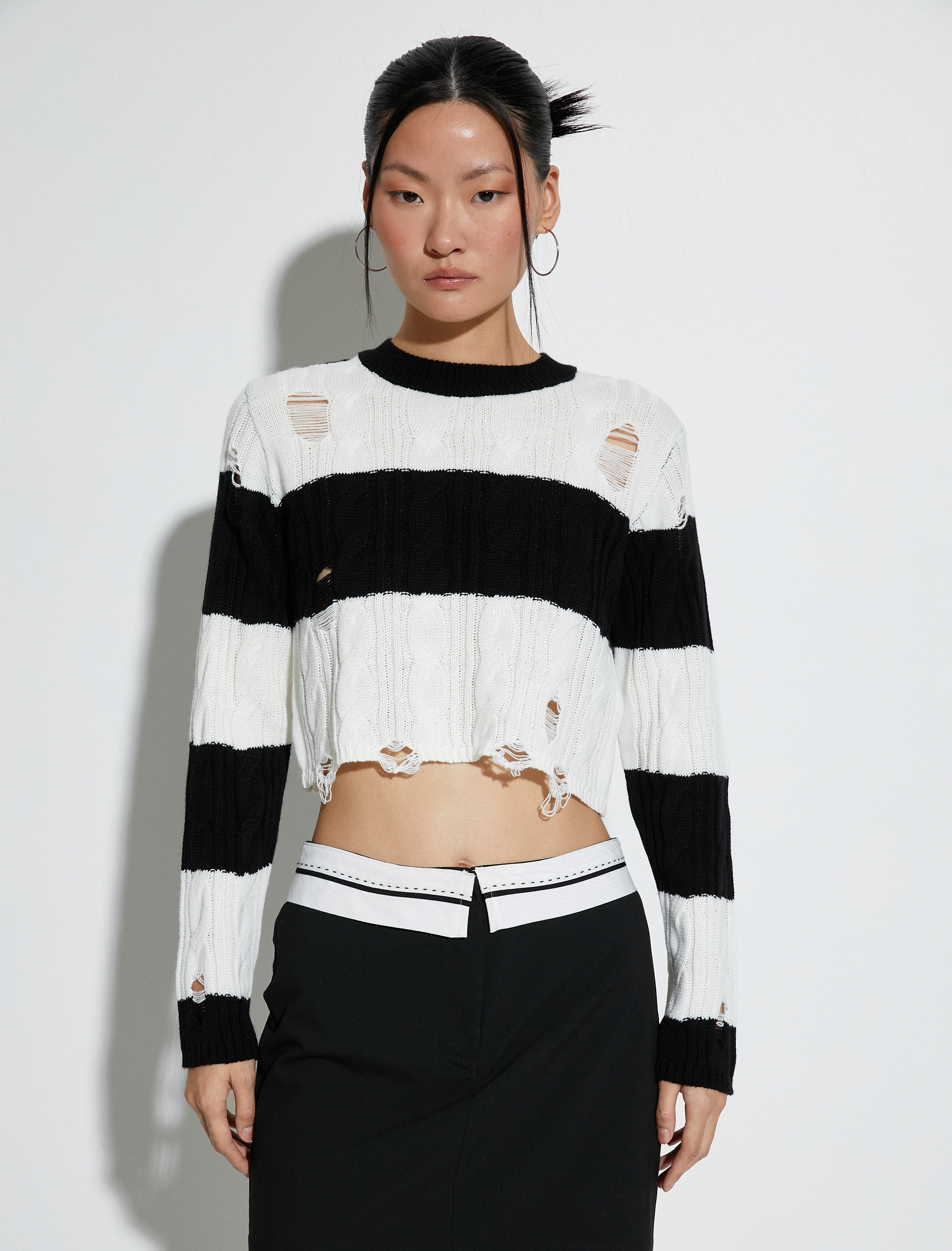   Crop Ajurlu Kazak Uzun Kollu