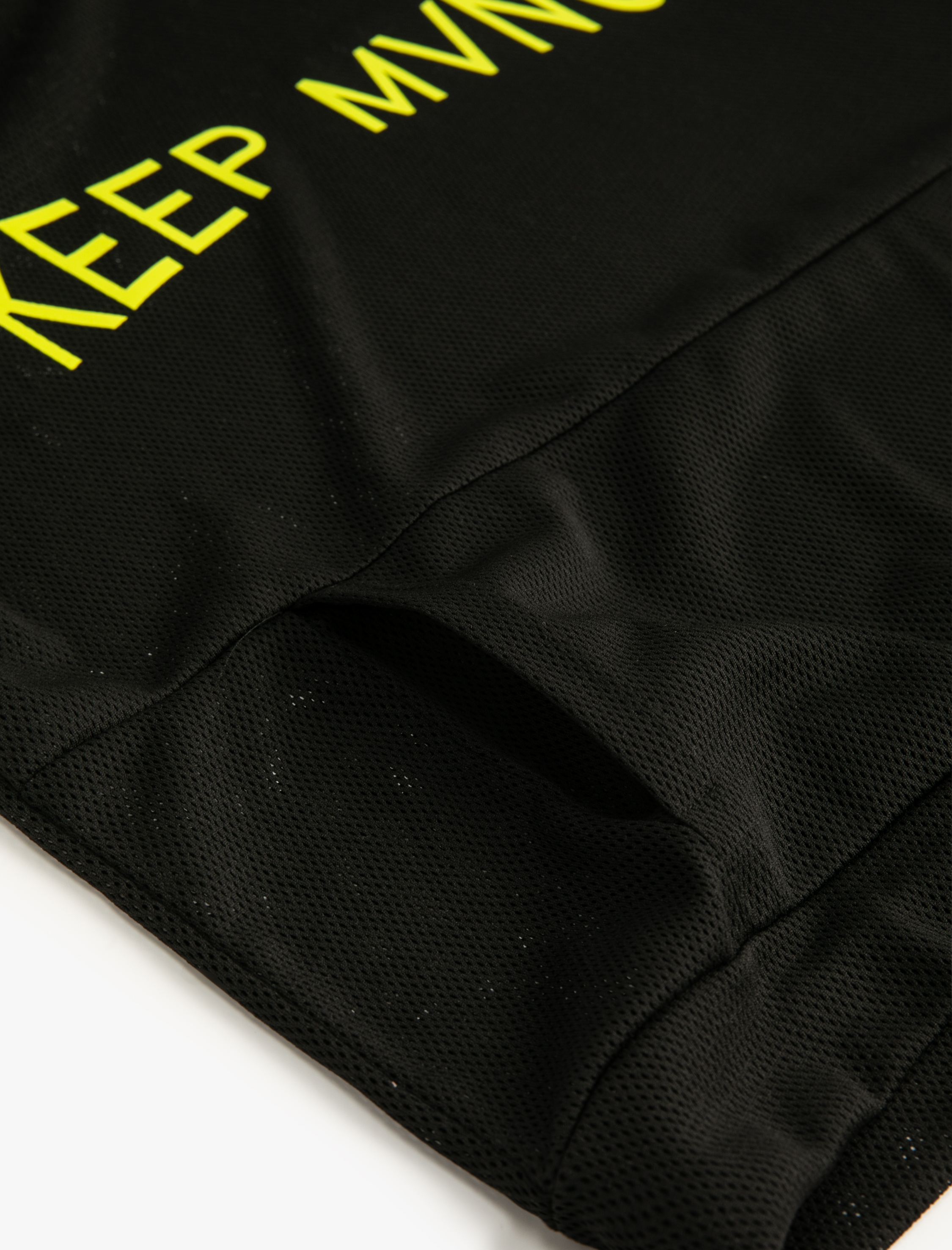   Kapüşonlu File Tişört Spor Kısa Kollu kanguru Cepli Baskılı